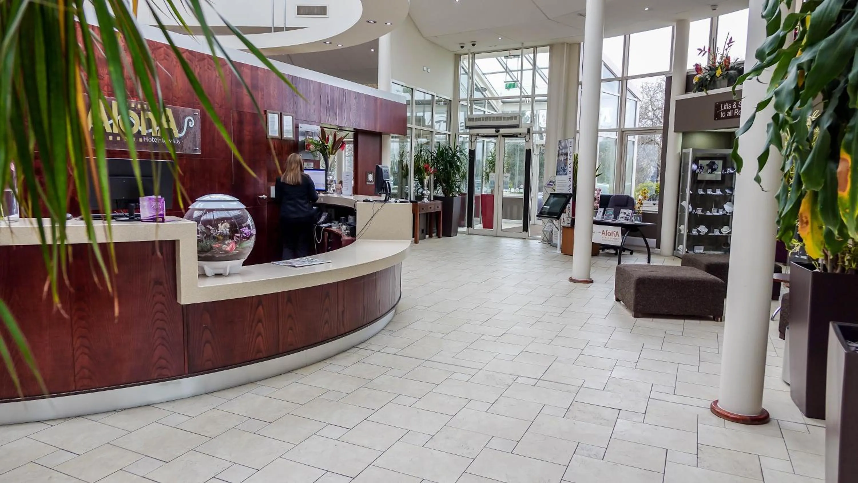 Lobby or reception in Alona Hotel