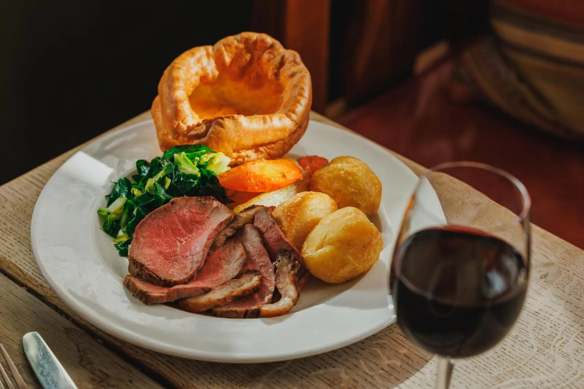 Food close-up in The Rose and Crown