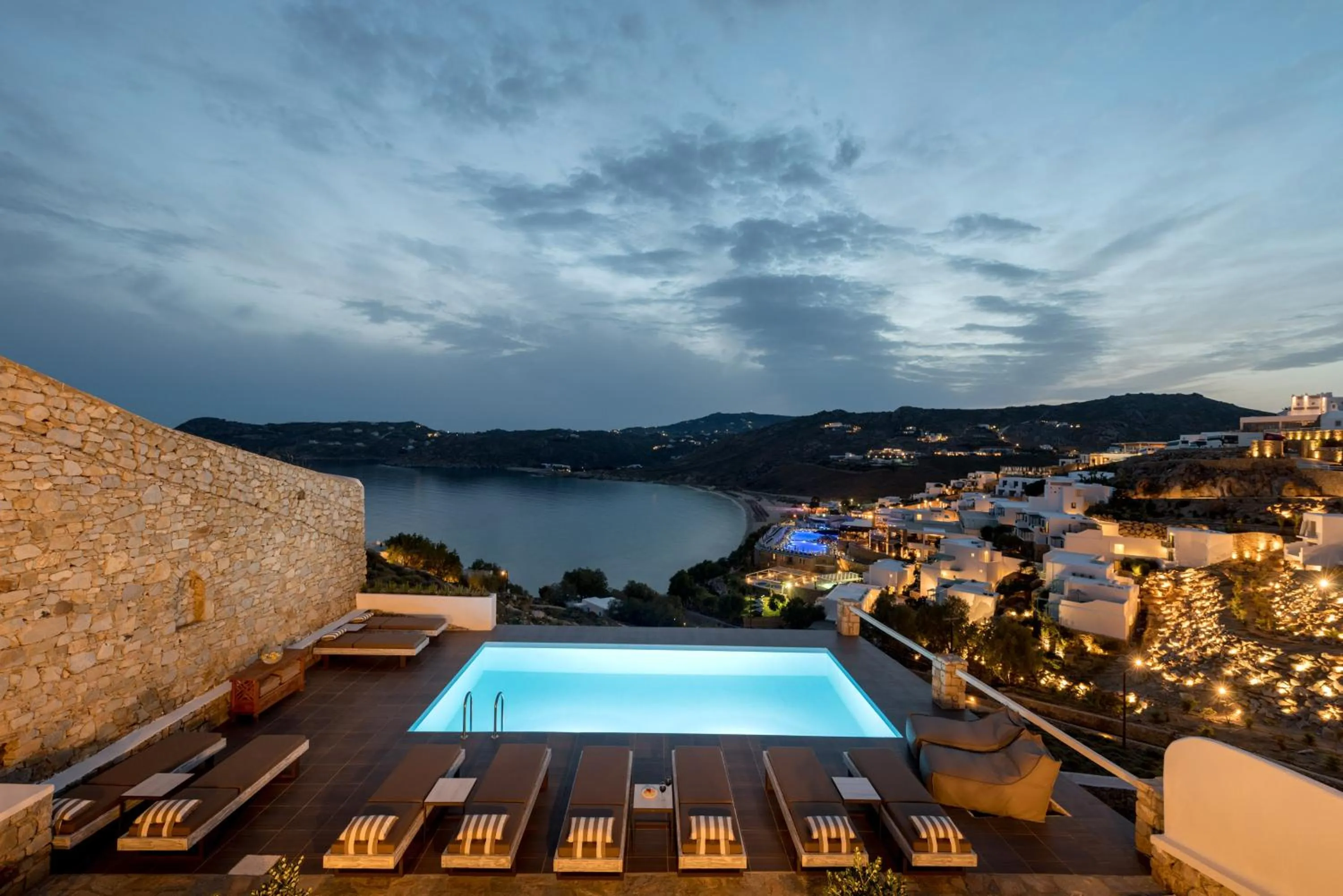 Swimming pool in Cova Mykonos Suites