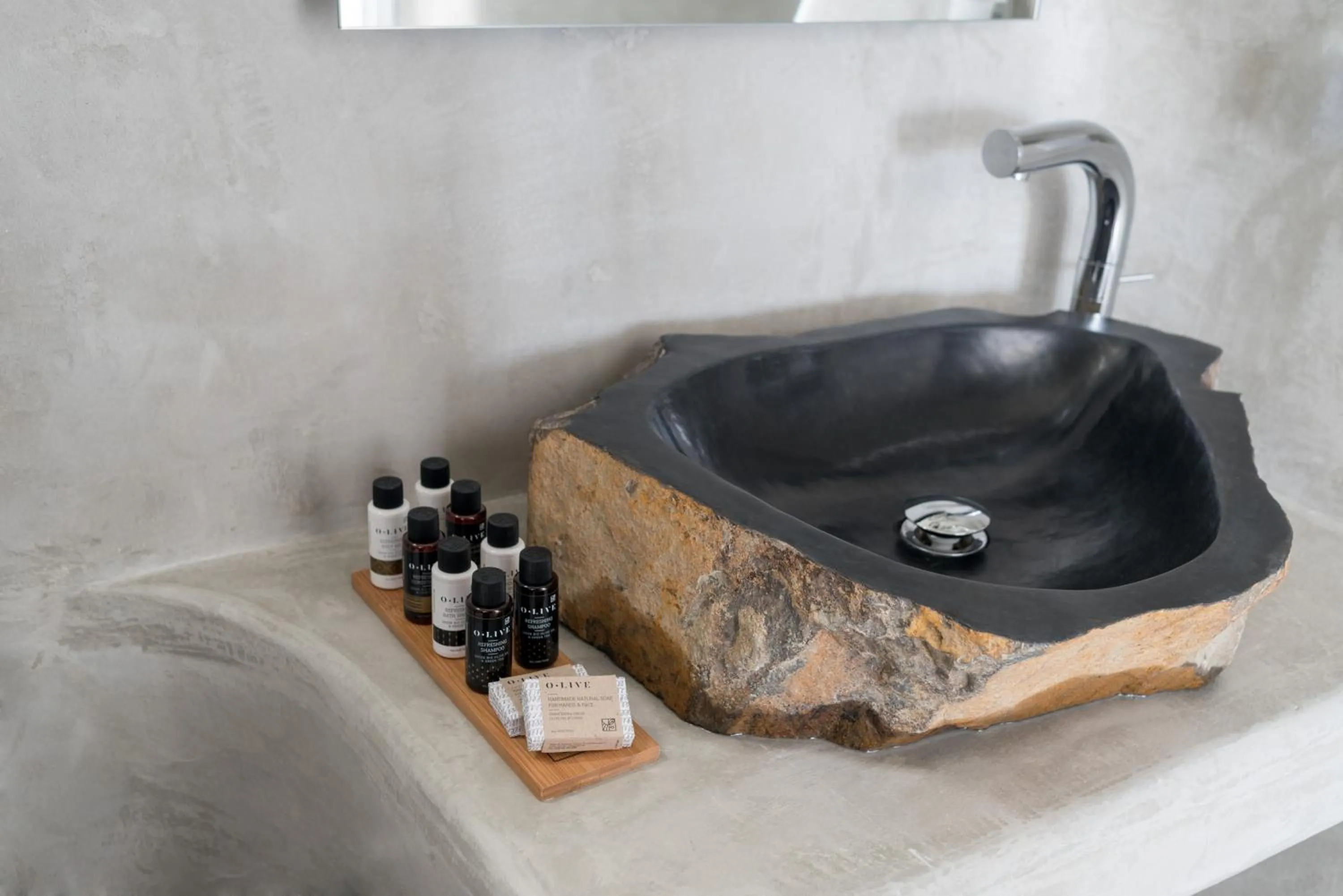 Decorative detail in Cova Mykonos Suites