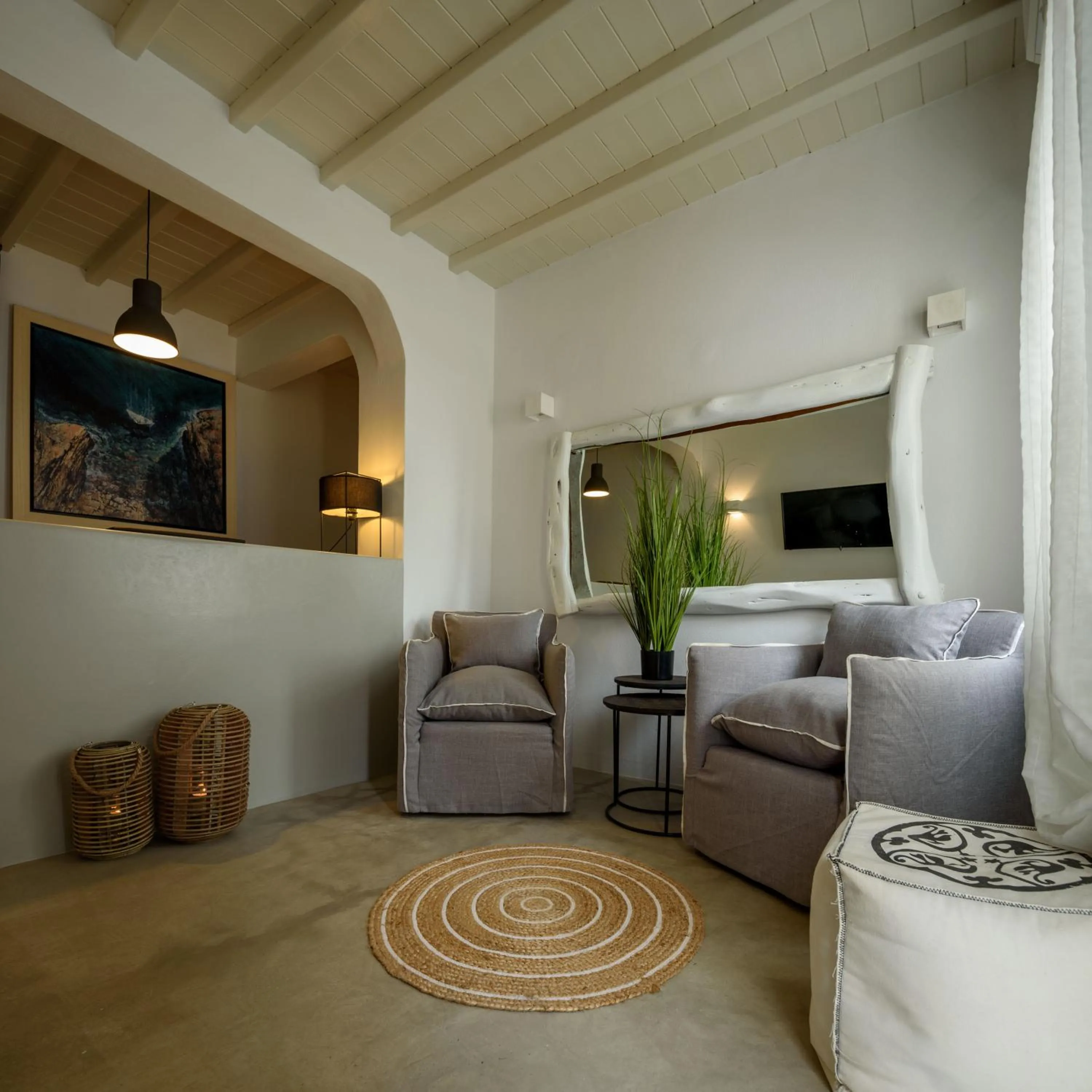 Lobby or reception in Cova Mykonos Suites