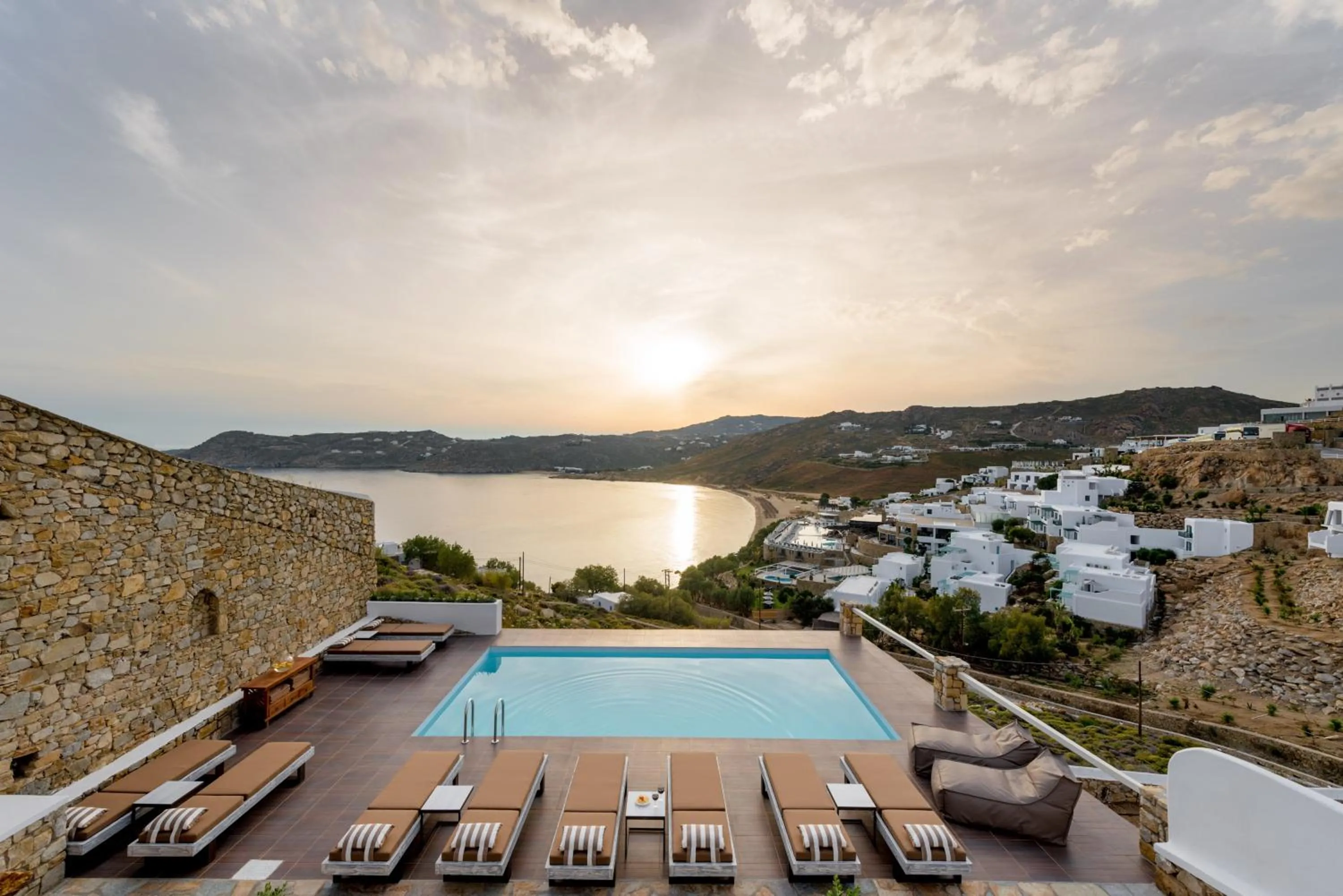 Swimming pool in Cova Mykonos Suites
