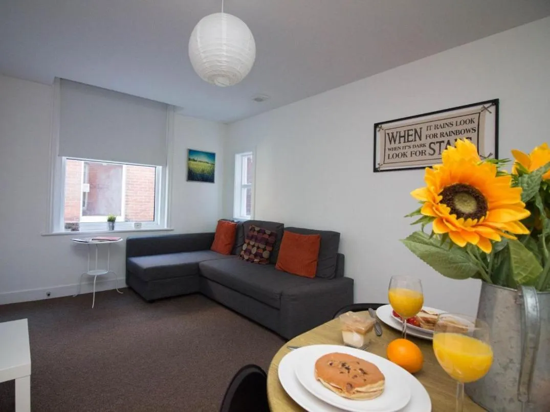 Living room in Beddoe Apartments