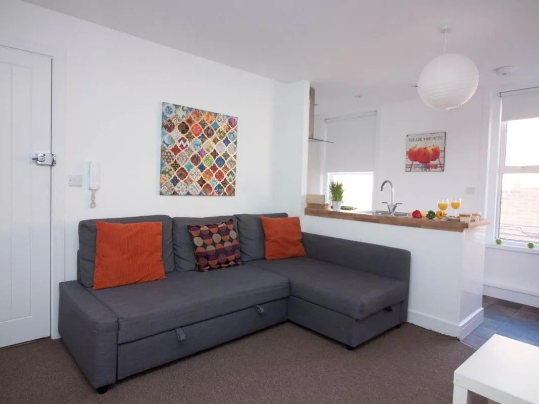 Living room in Beddoe Apartments