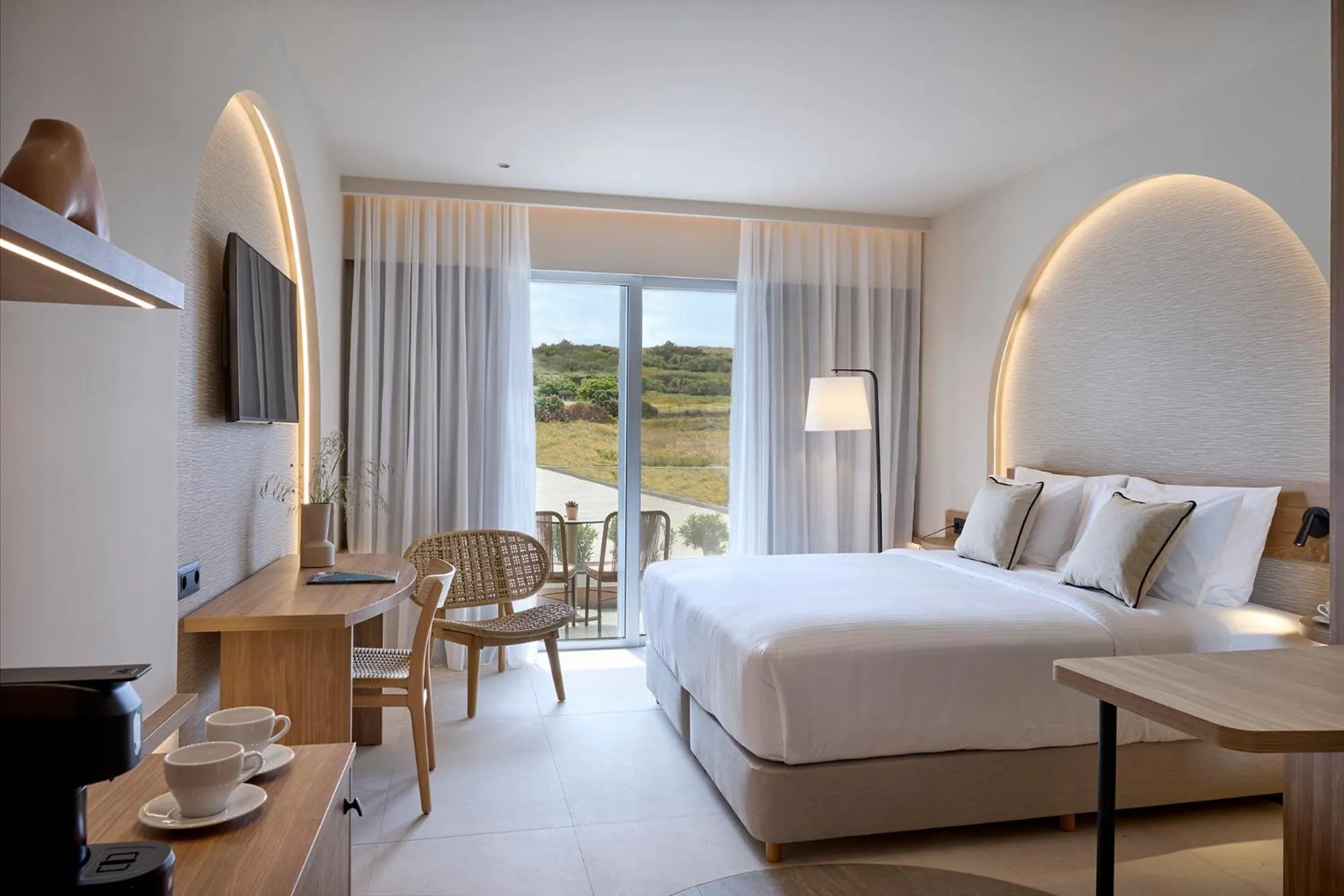 Bed in Ammos Luxury Resort