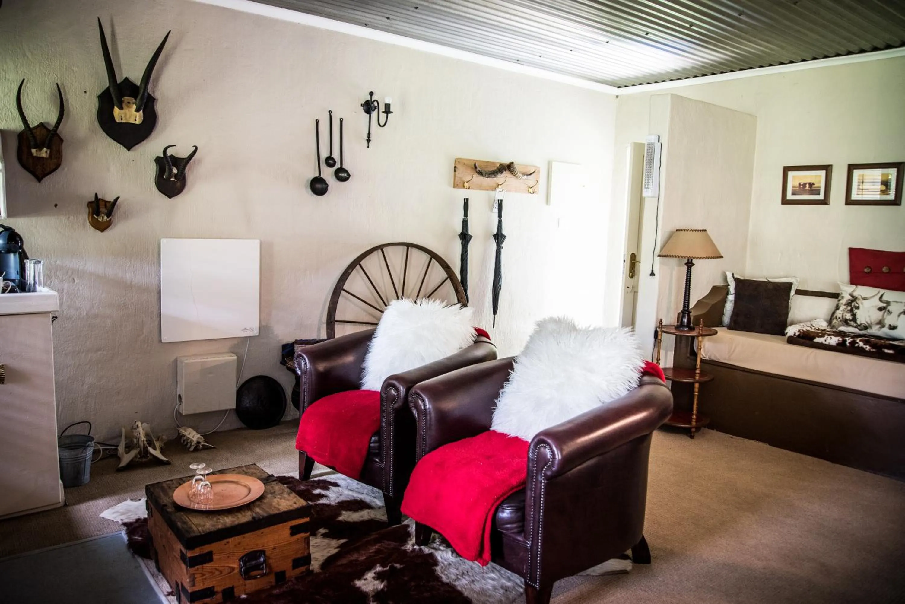 Seating area, Bed in Cleopatra Mountain Farmhouse