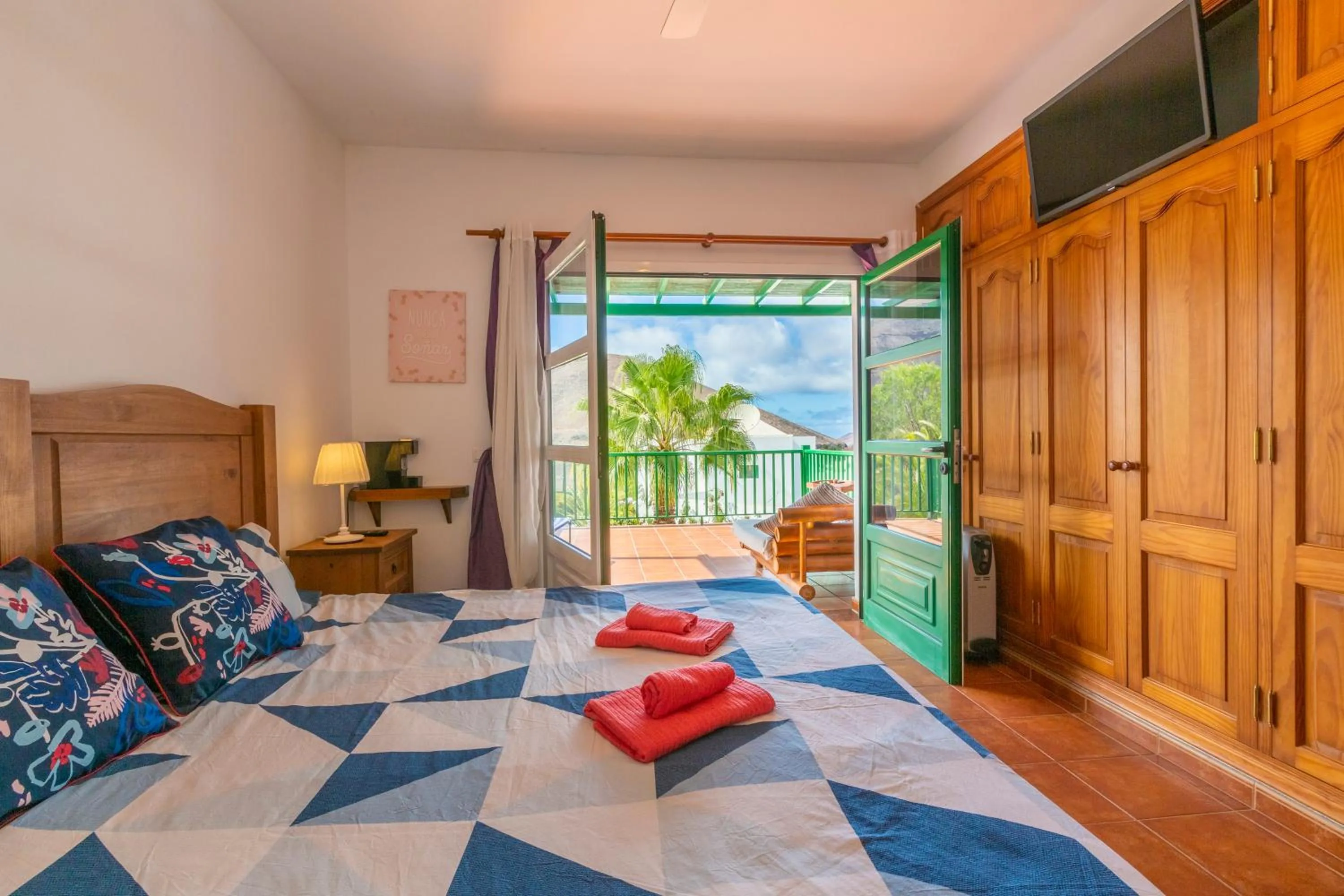 Bed in Timanfaya Casa Rural