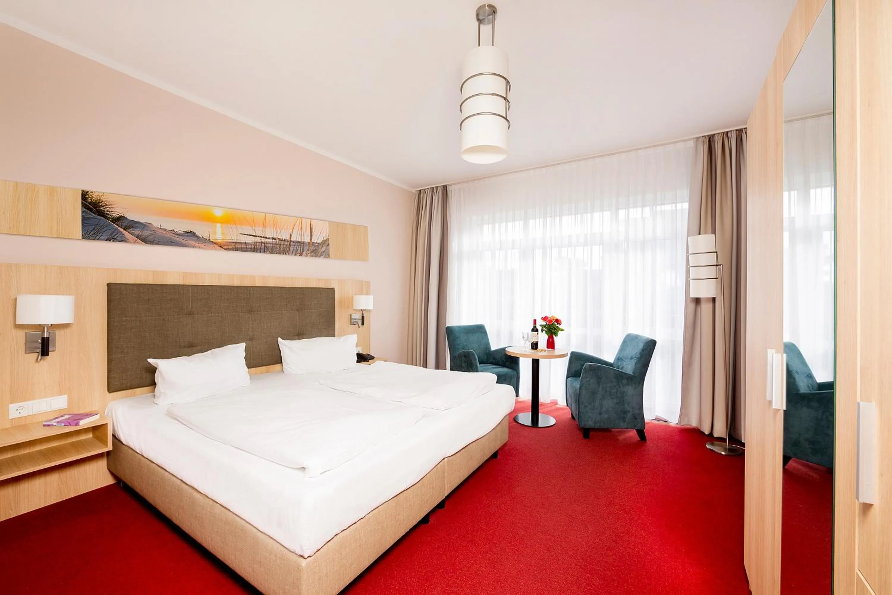 Bed in Hotel Garni Sonne