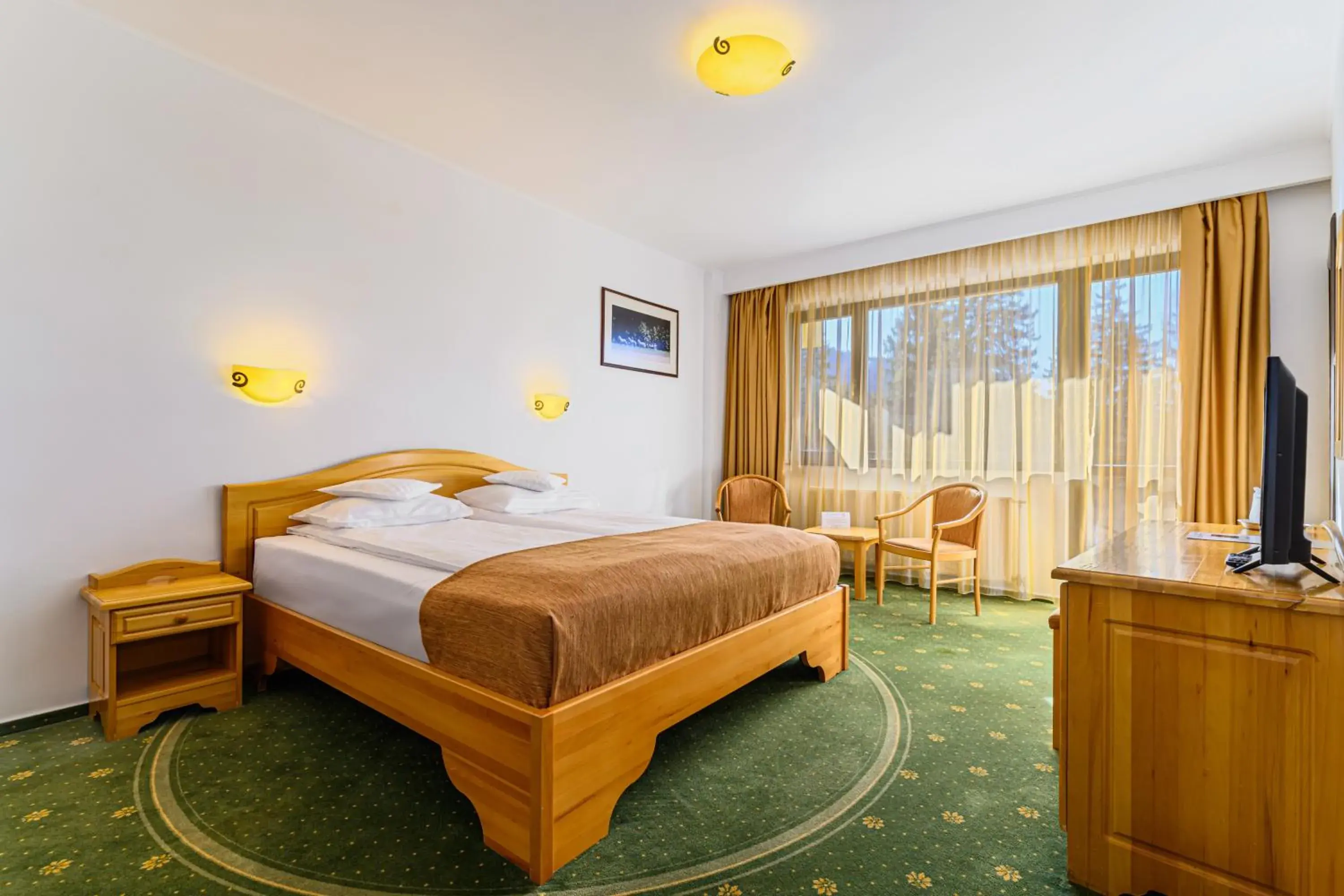 Superior Double Room with Balcony and Mountain View in Hotel Casa Viorel jacuzzi & saunas Superior Double Room with Balcony and Mountain View in Hotel Casa Viorel jacuzzi & saunas