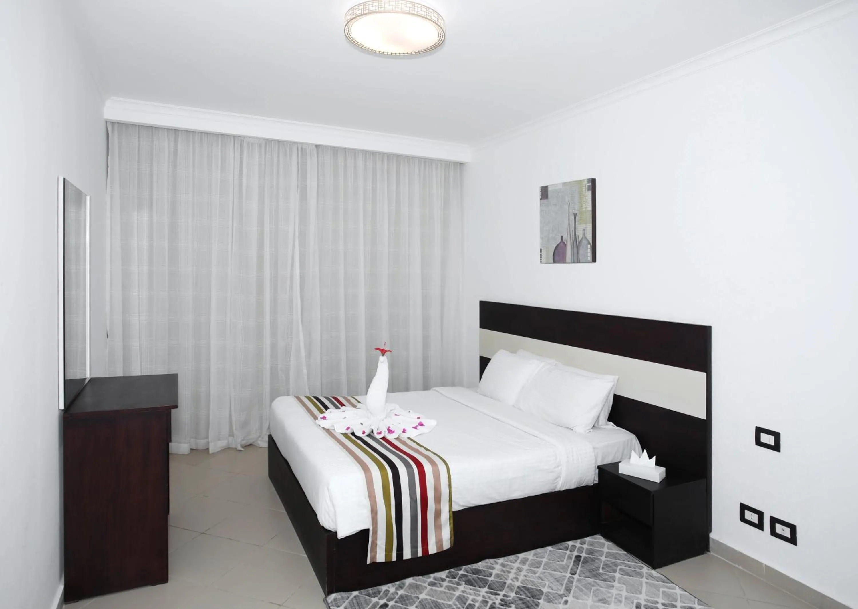 Bedroom, Bed in Elite Residence Aqua Park