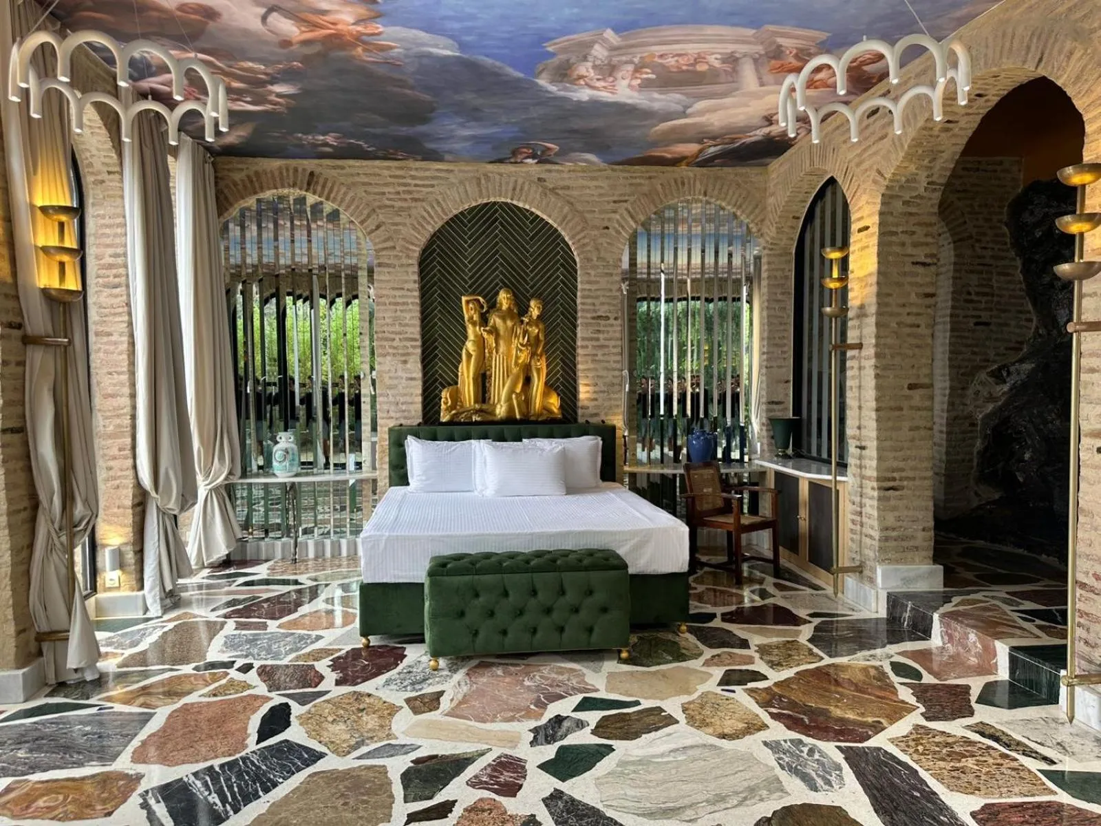 Bed in Castle in Old Town