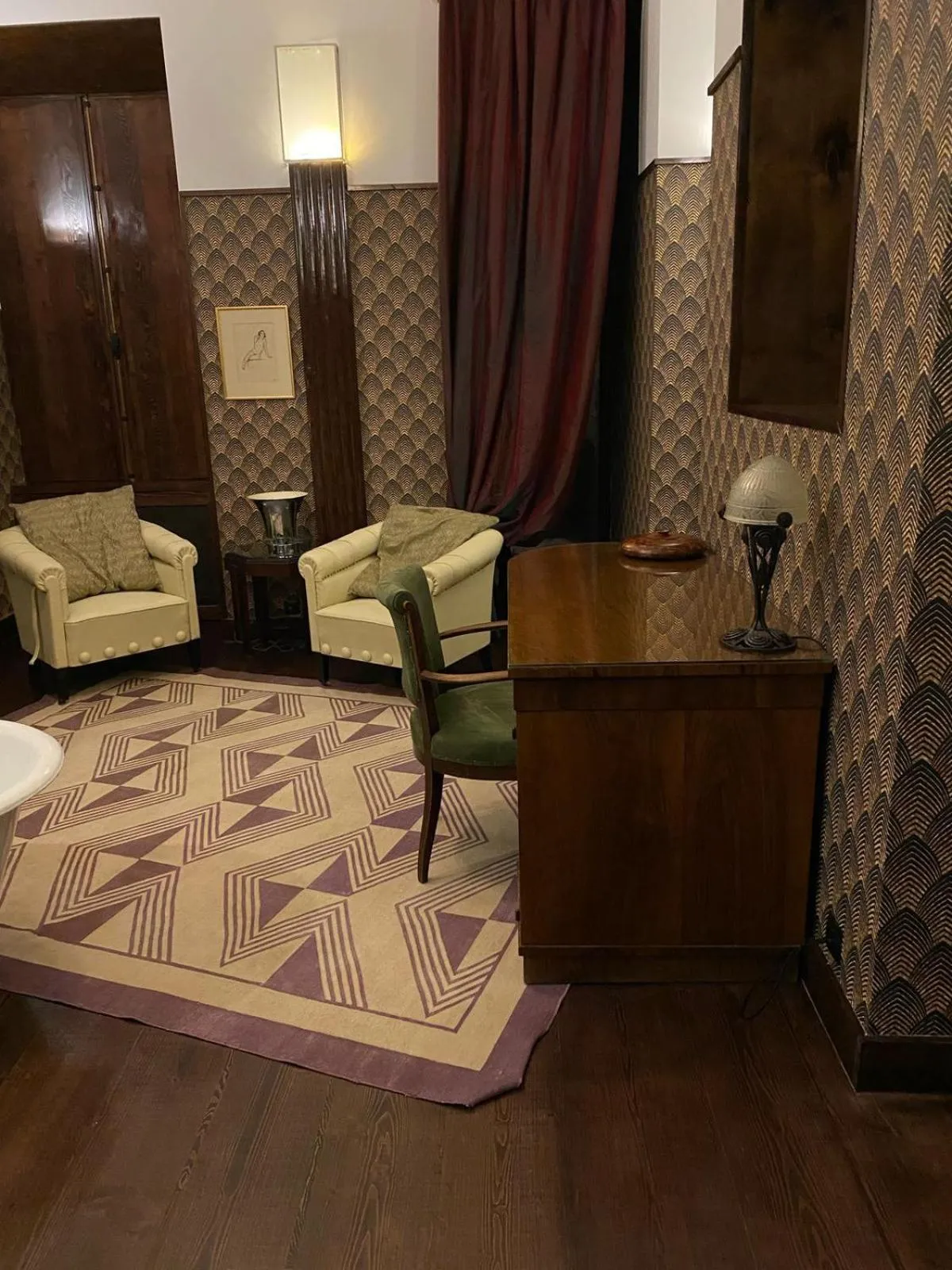 Living room, Bed in Castle in Old Town