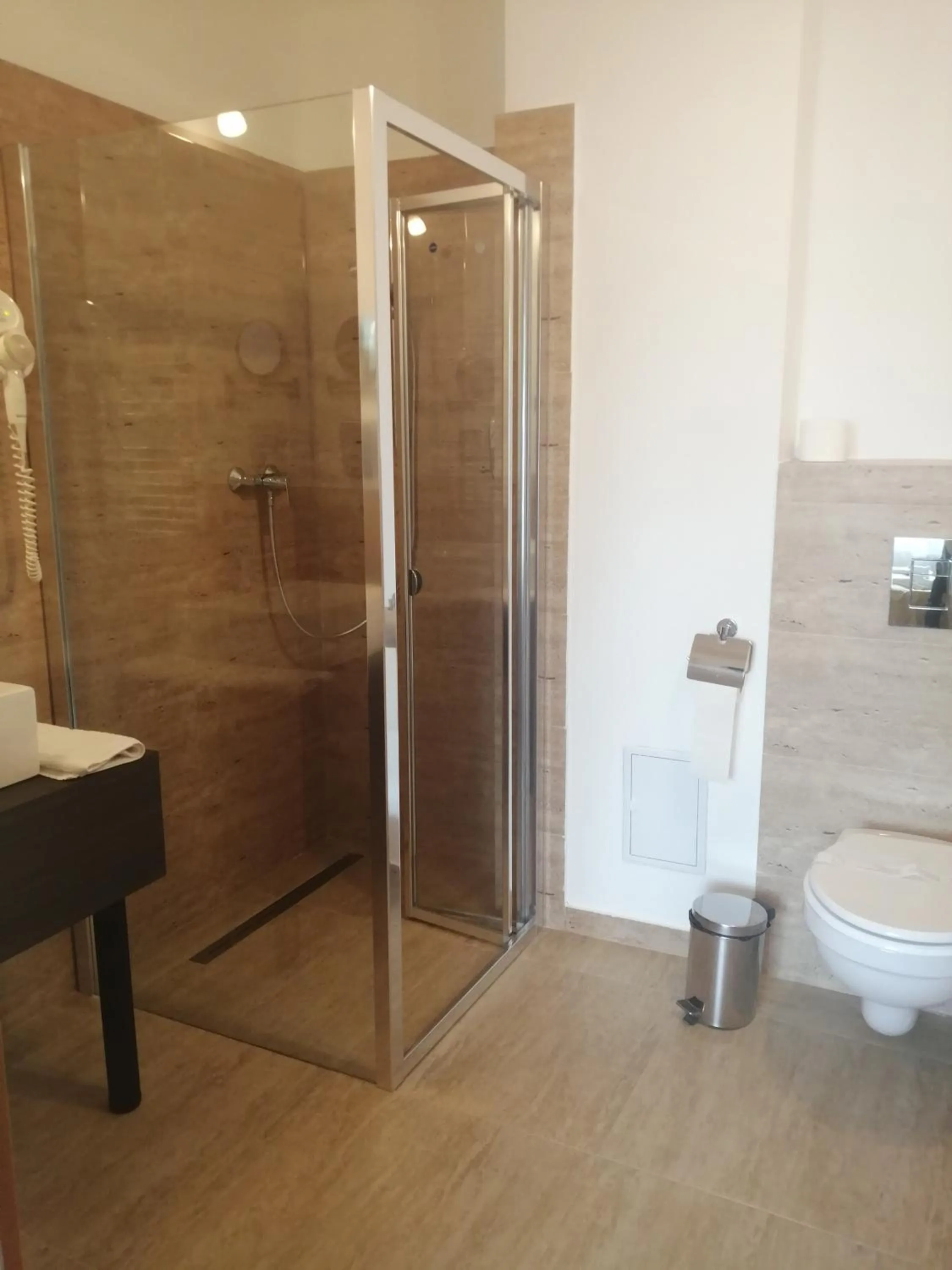 Shower in Hotel Piemonte