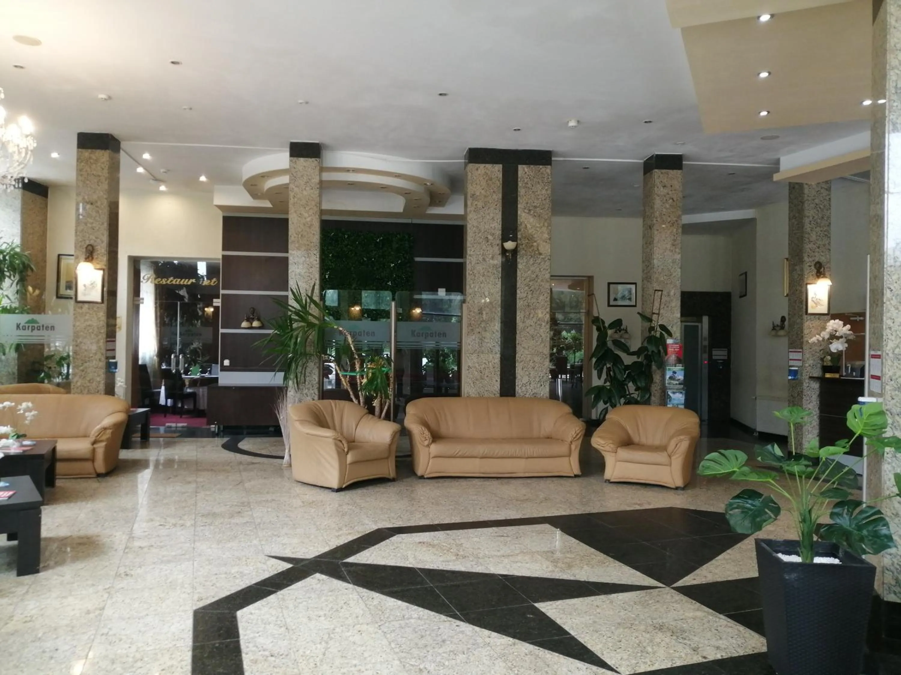 Lobby or reception in Hotel Piemonte