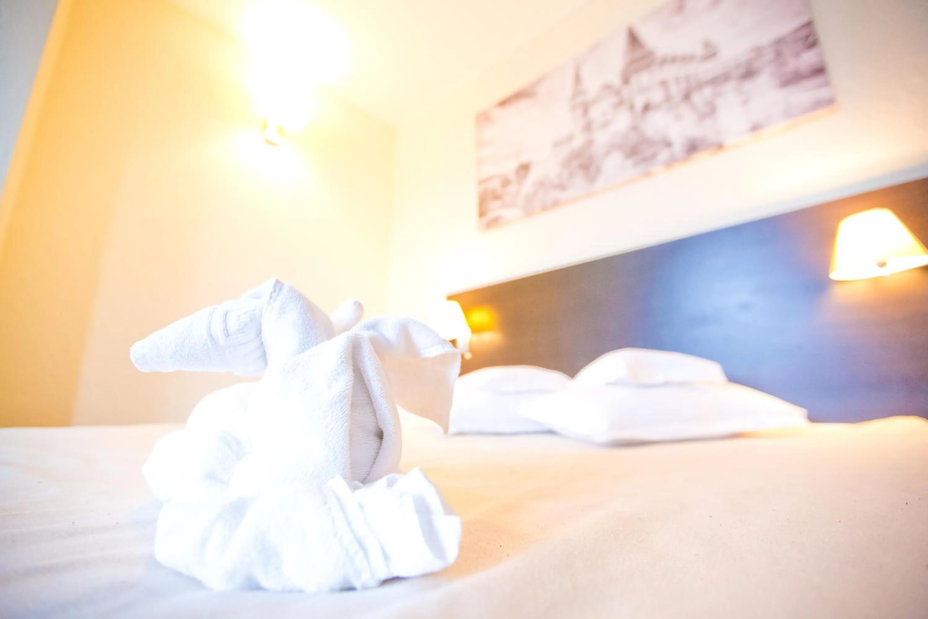 Bed in Hotel Piemonte