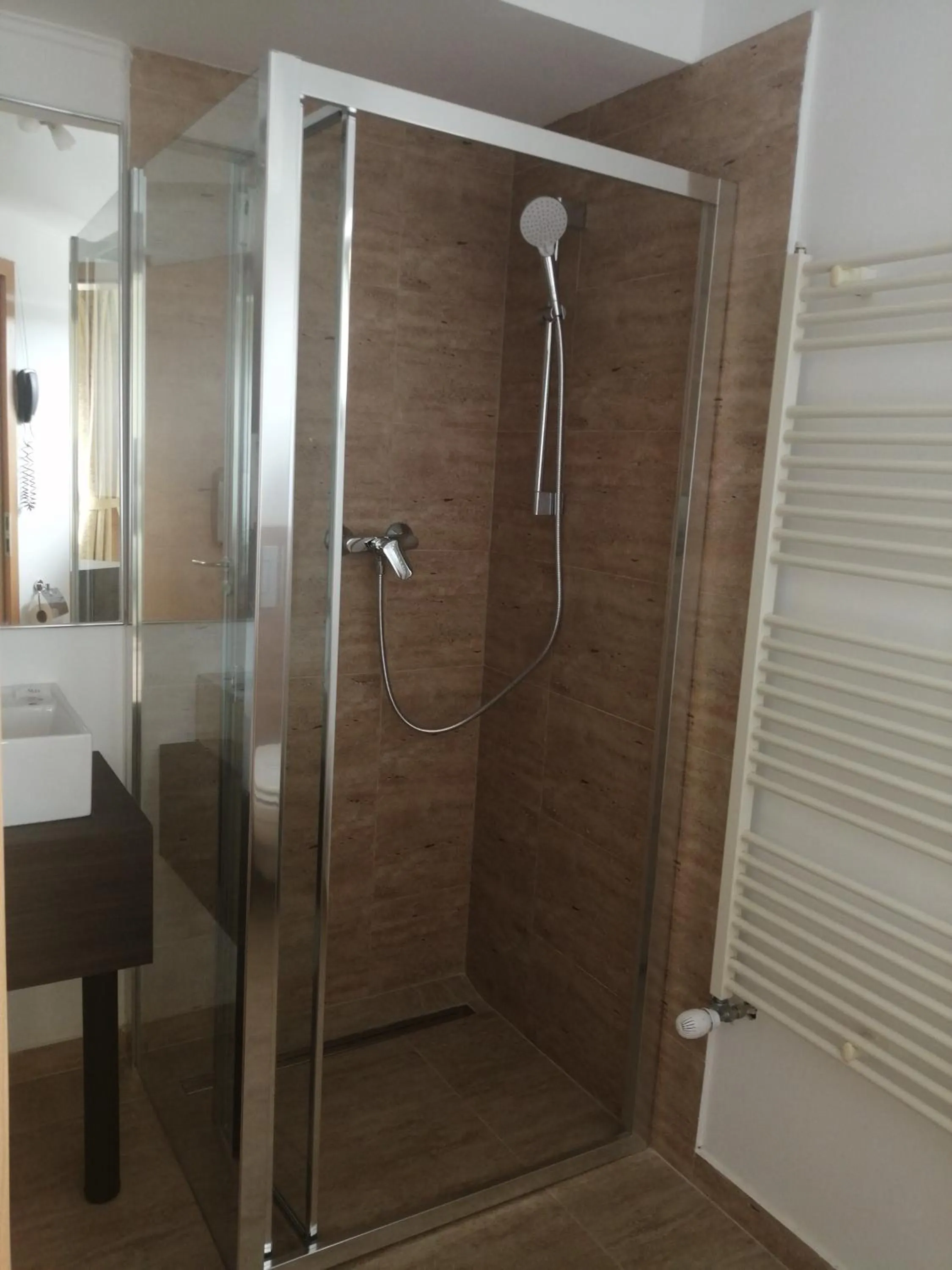 Shower in Hotel Piemonte