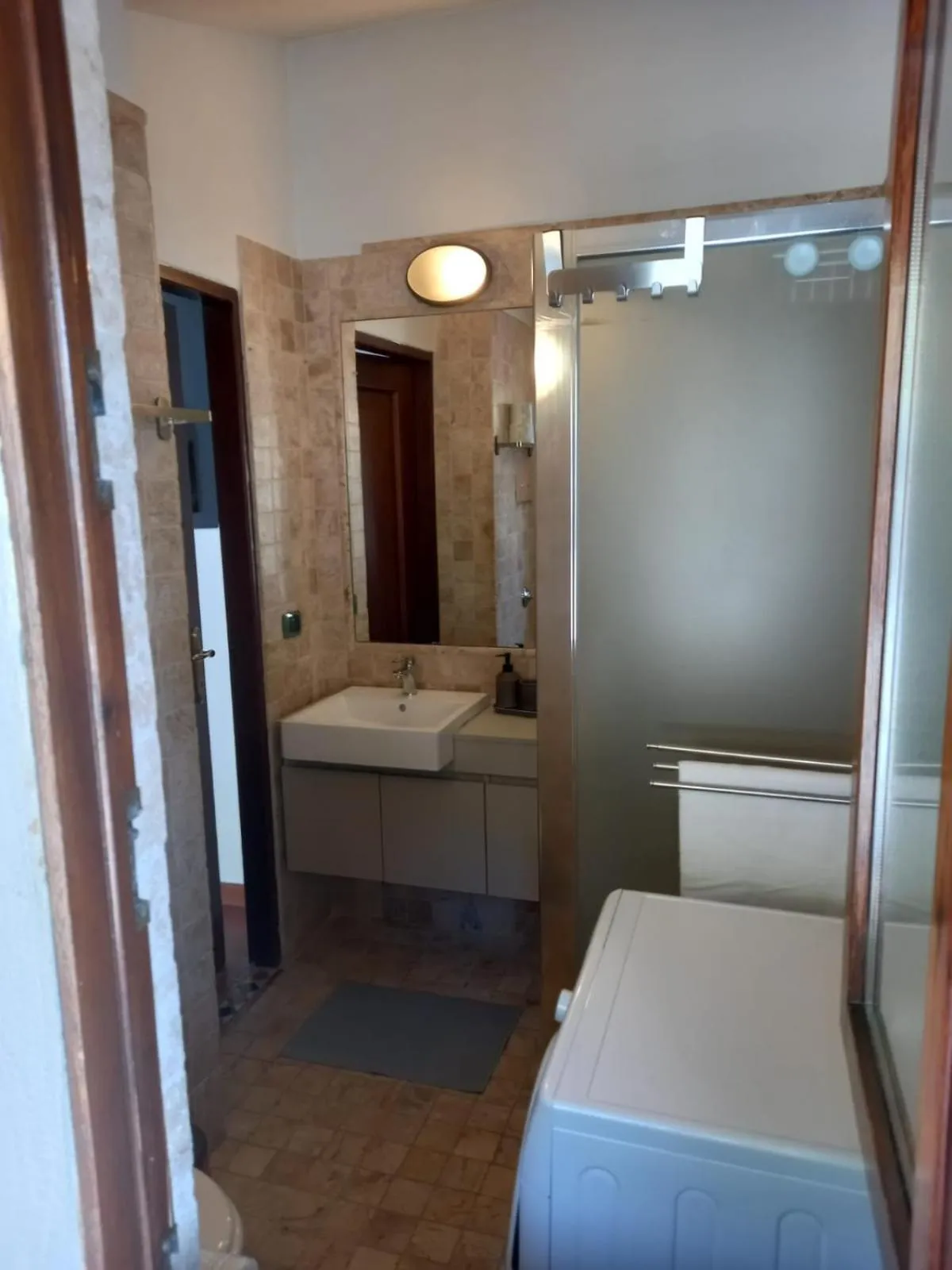 Bathroom, Bed in B&B La Forcella