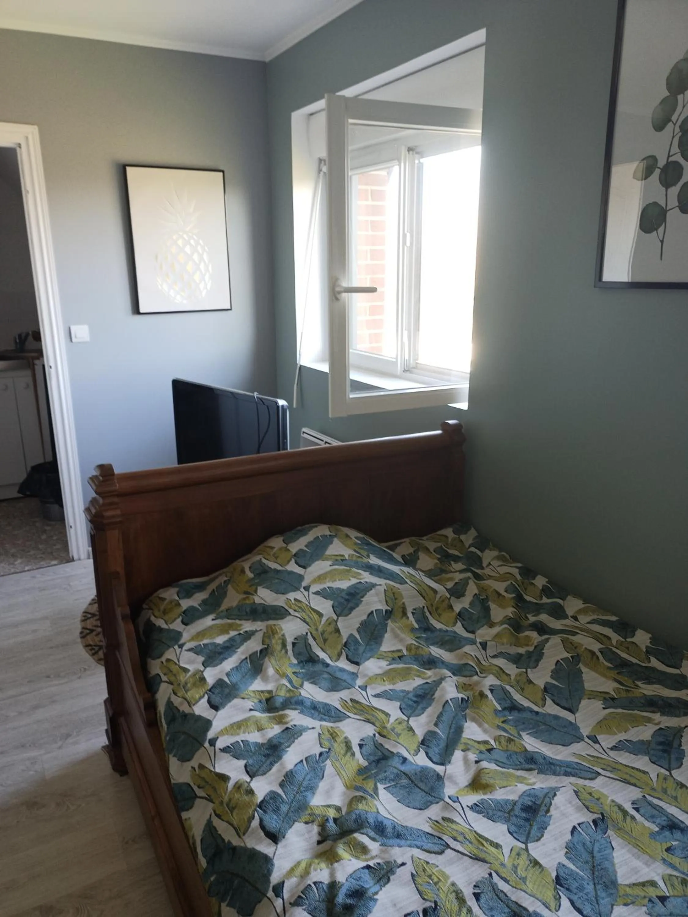 Bed in studios les Hortensias