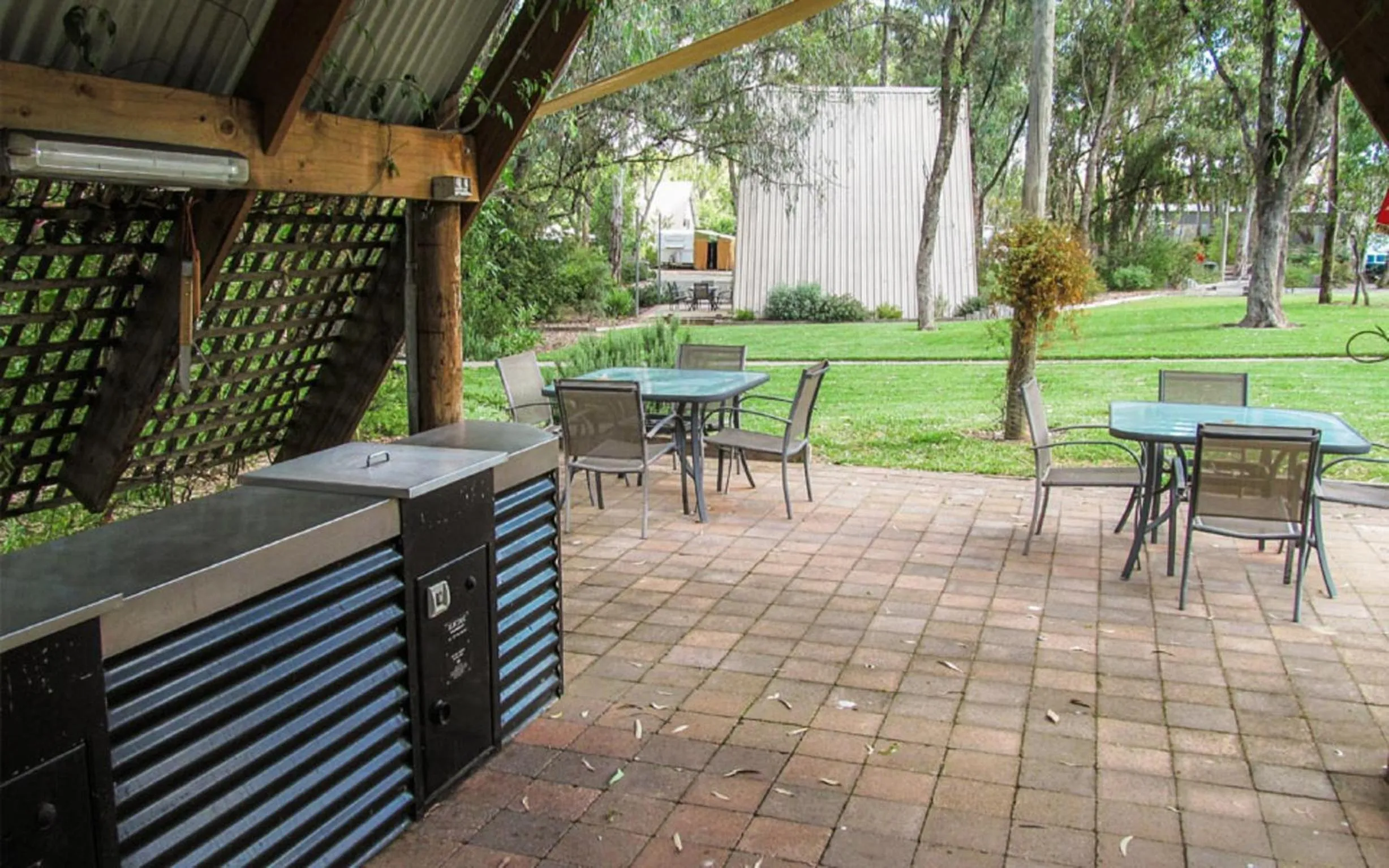 BBQ facilities in A-Line Holiday Park