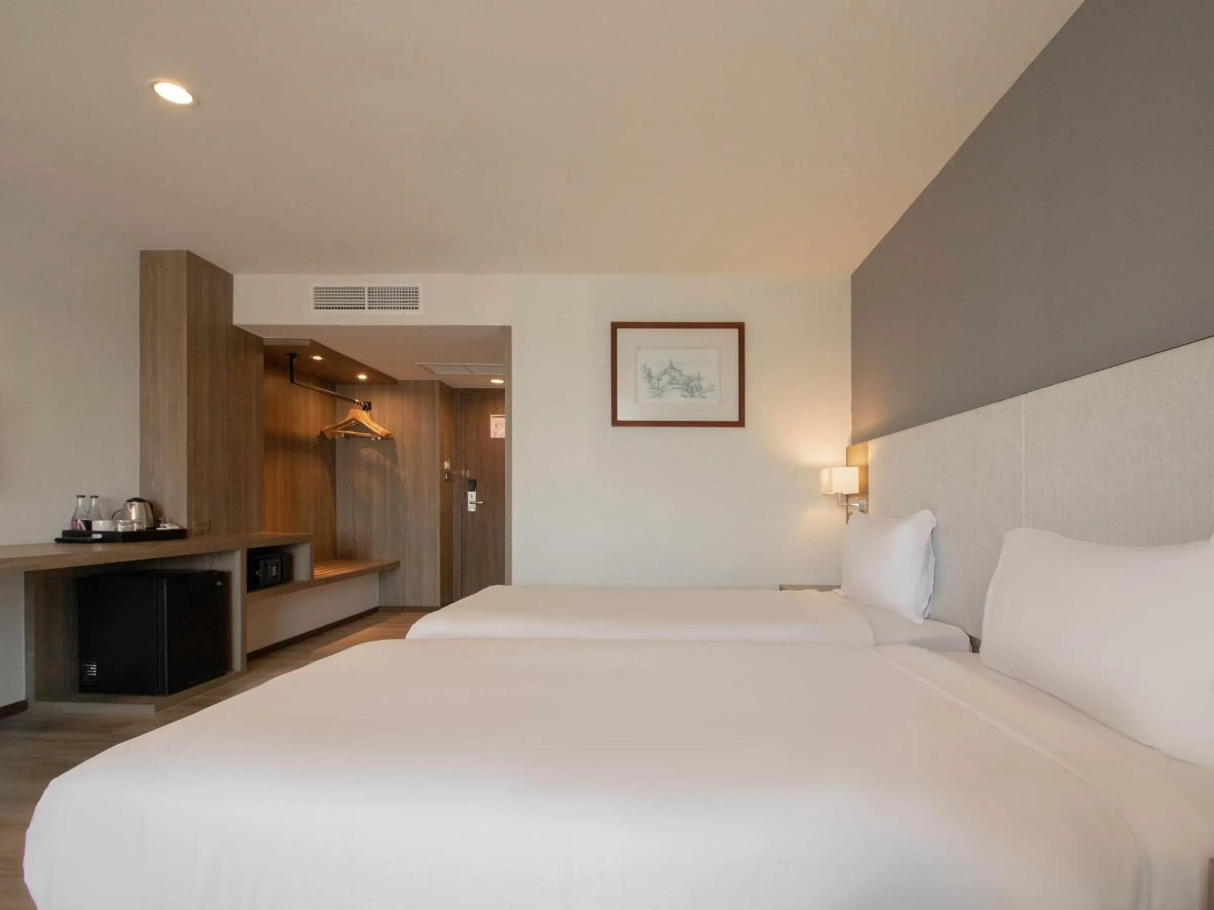 Bed in Fortune View Khong Hotel Nakhon Phanom