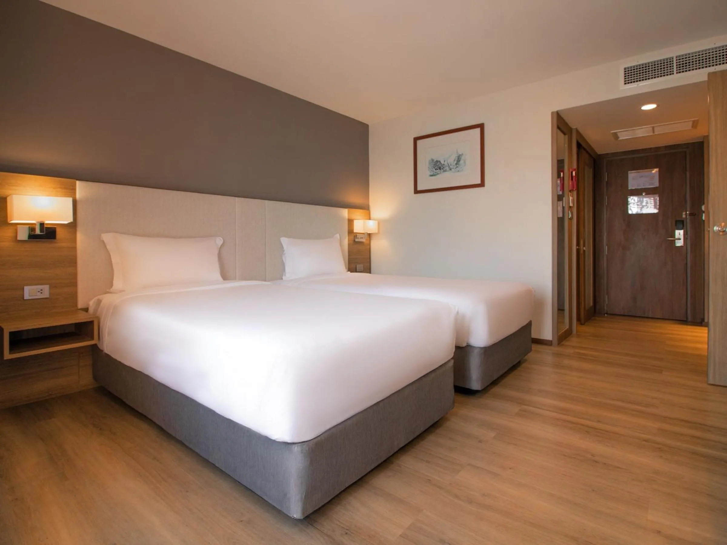 Bed in Fortune View Khong Hotel Nakhon Phanom