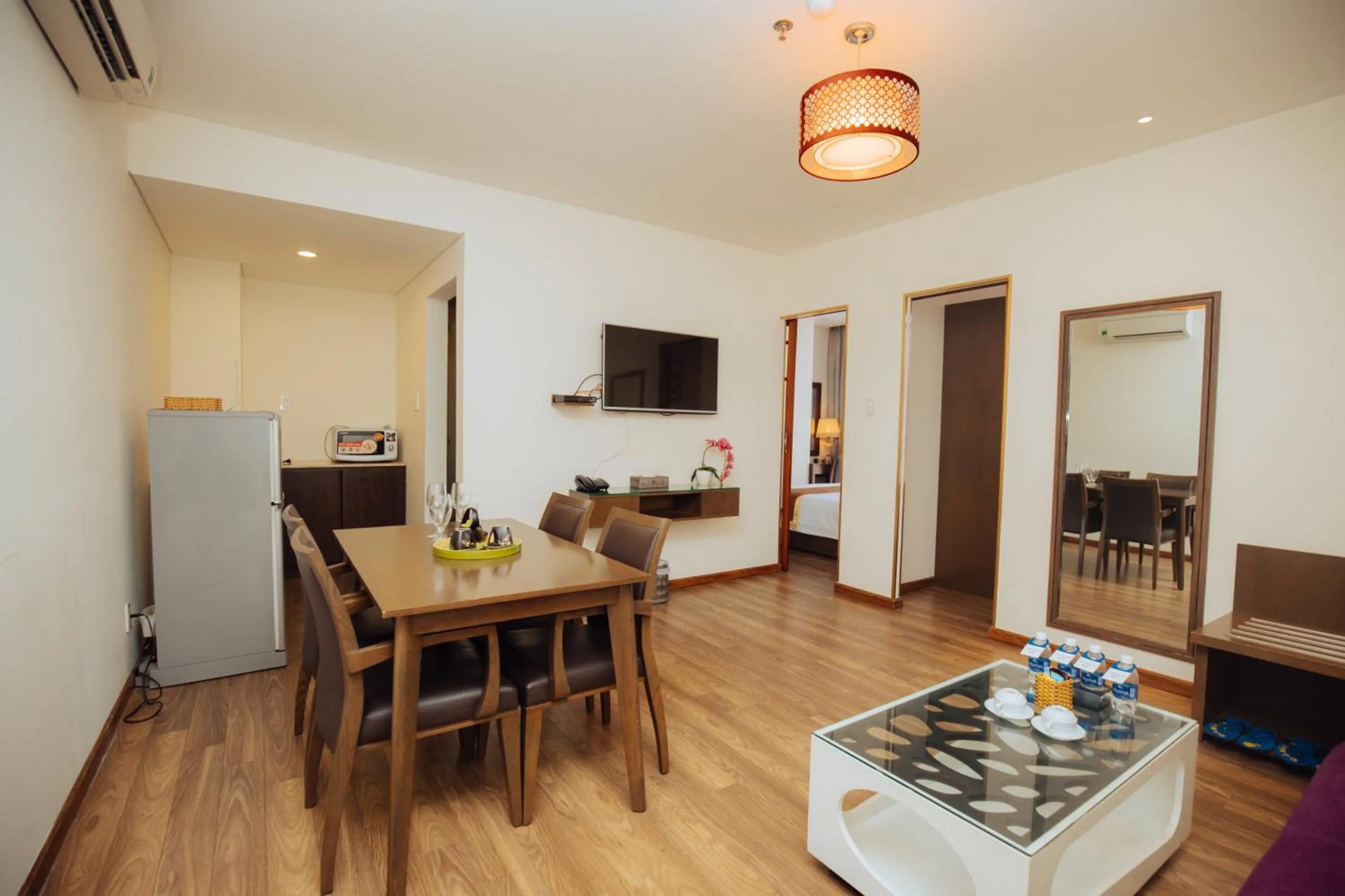 Kitchen or kitchenette in Danaciti Hotel