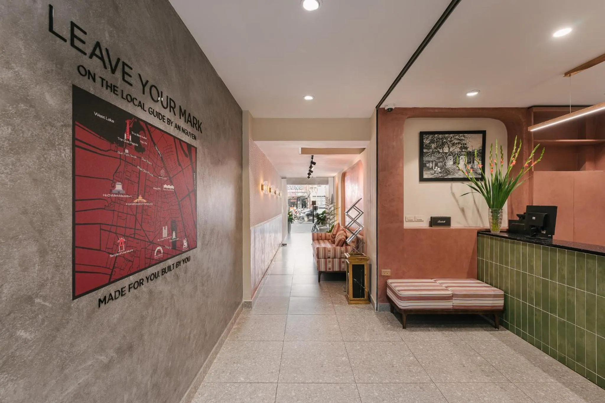 Seating area in An Nguyen Boutique Hotel