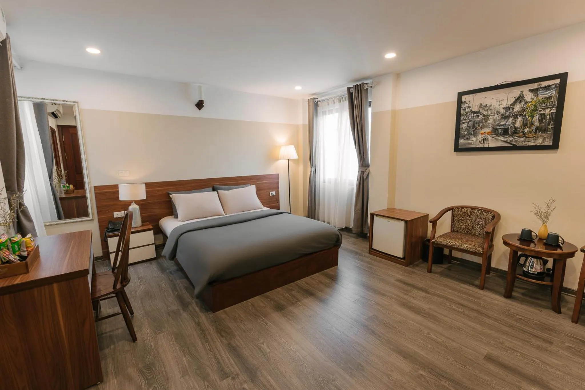 Bed in An Nguyen Boutique Hotel