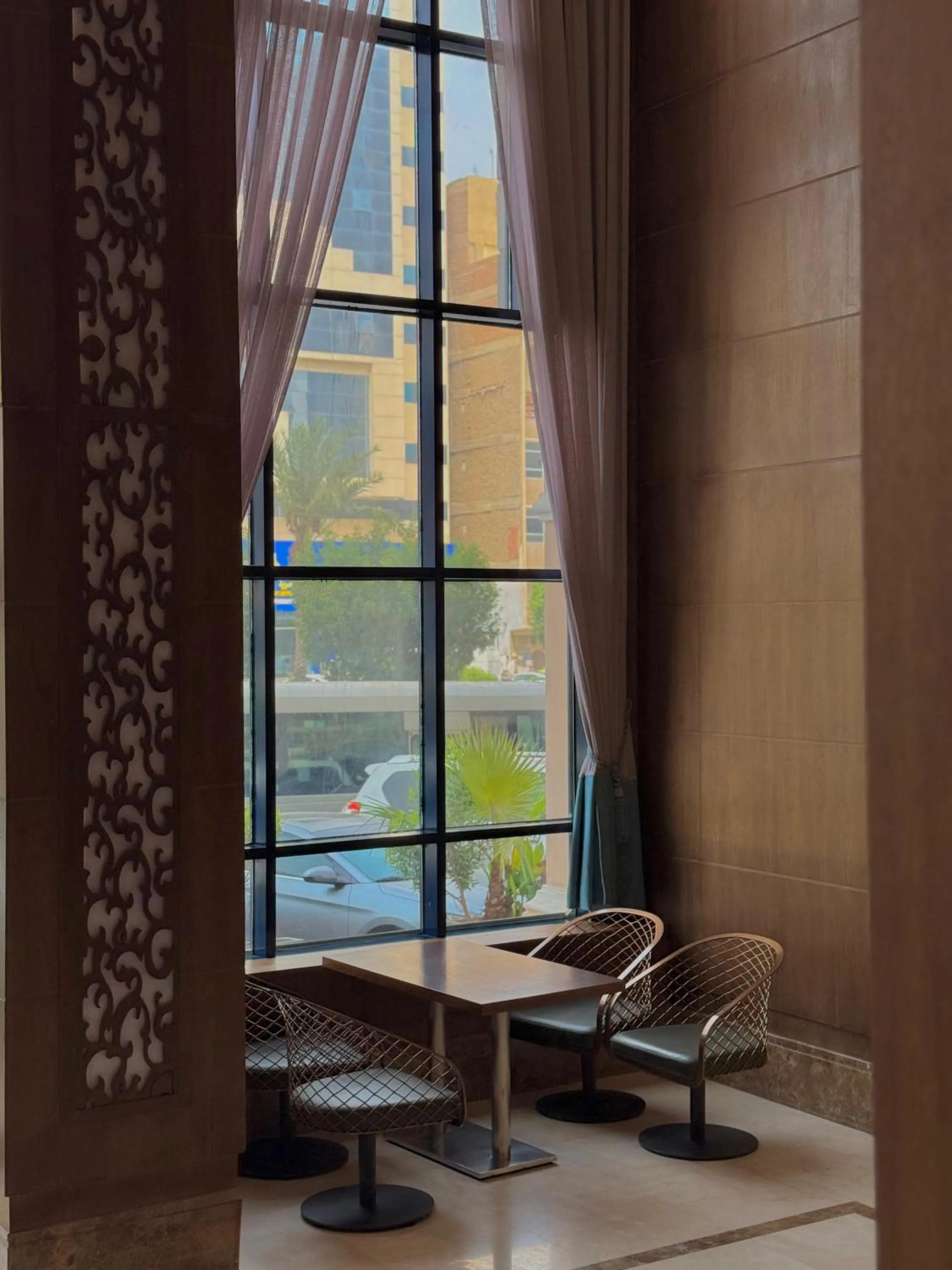 Seating area in Afraa Hotel