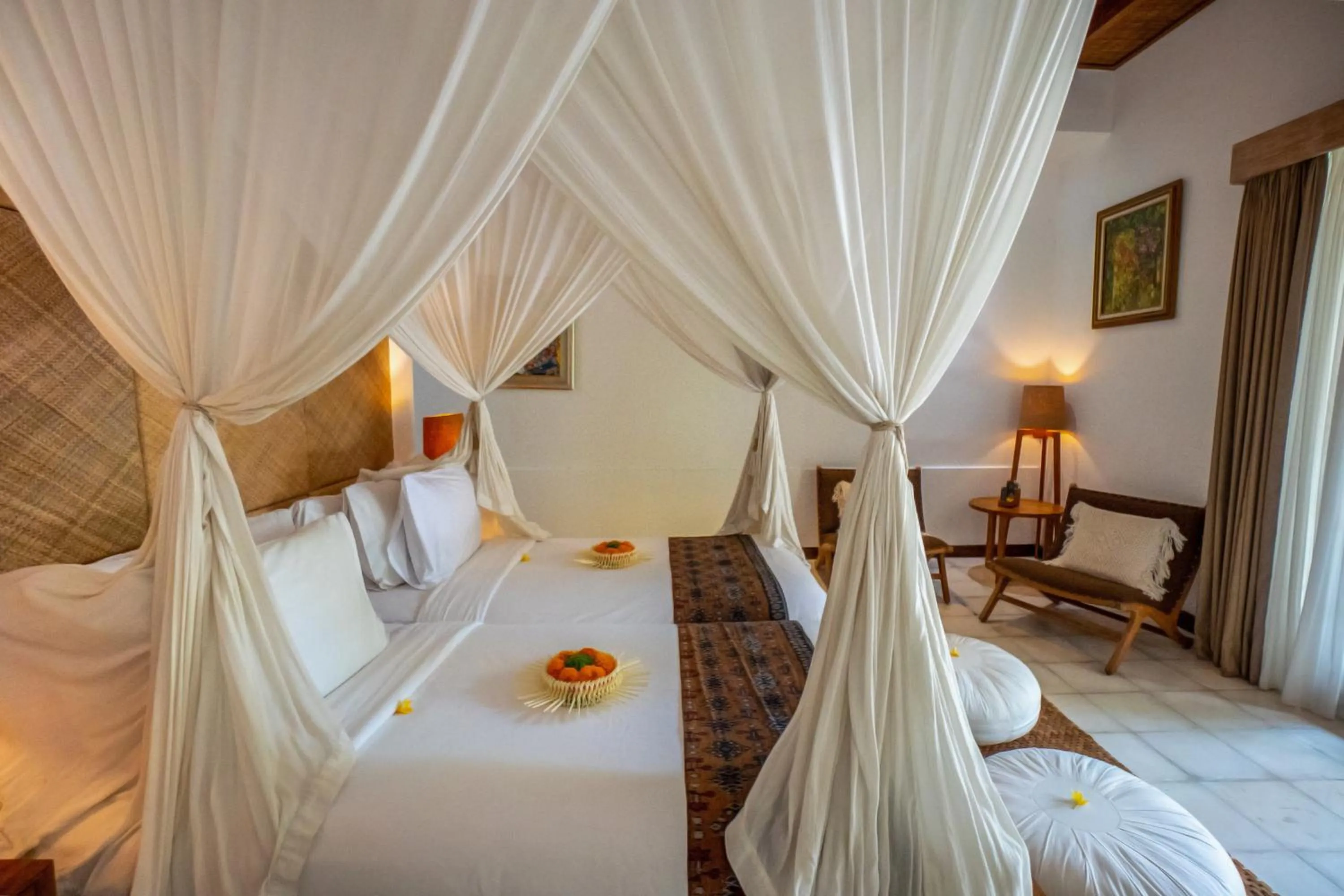 Bed in Purana Boutique Resort