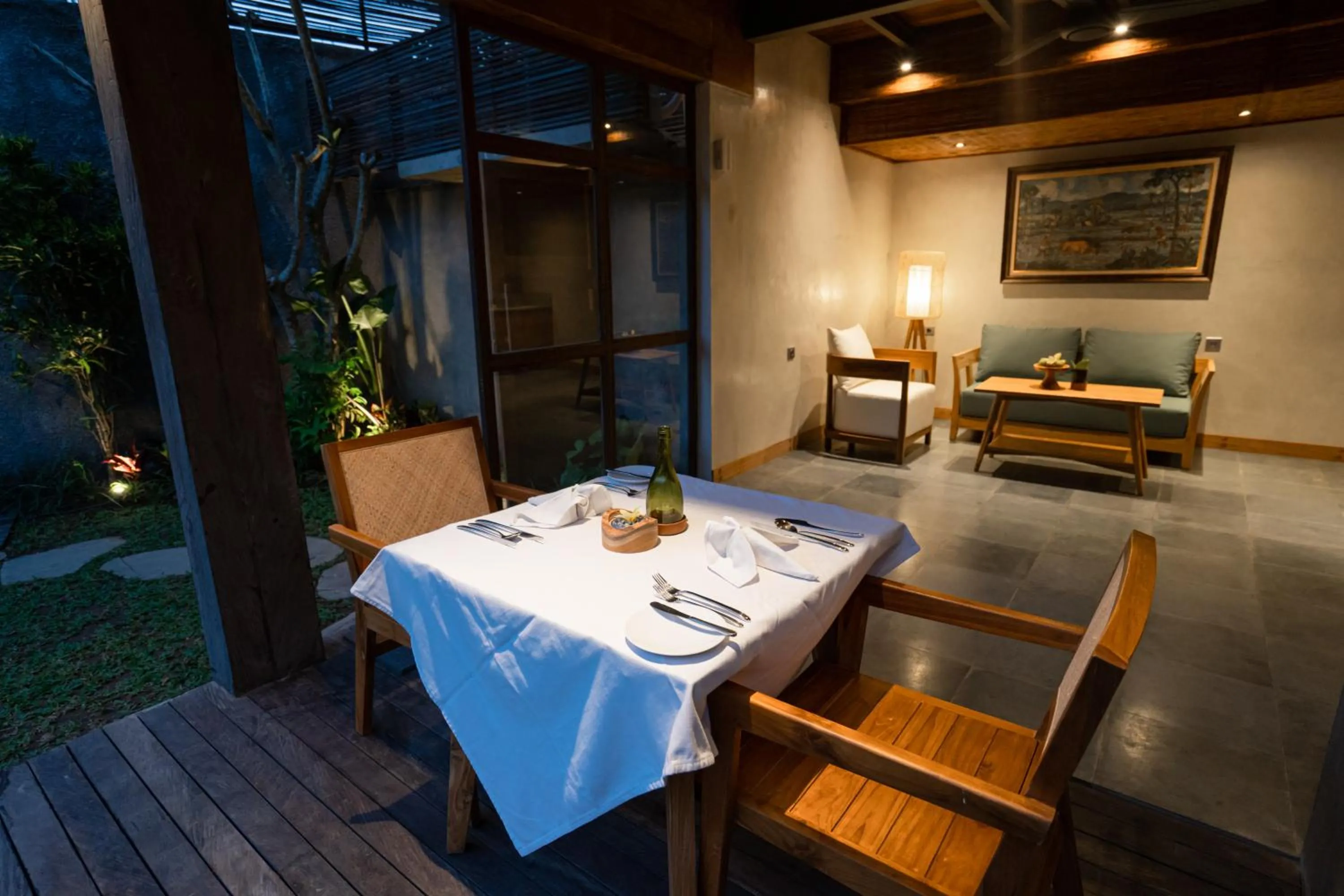 Dining area in Purana Boutique Resort