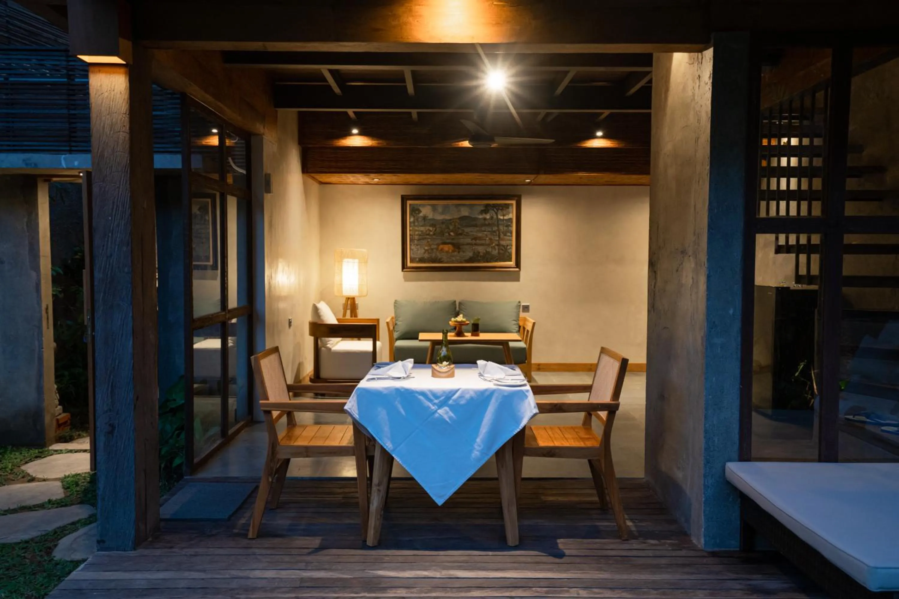 Dining area in Purana Boutique Resort