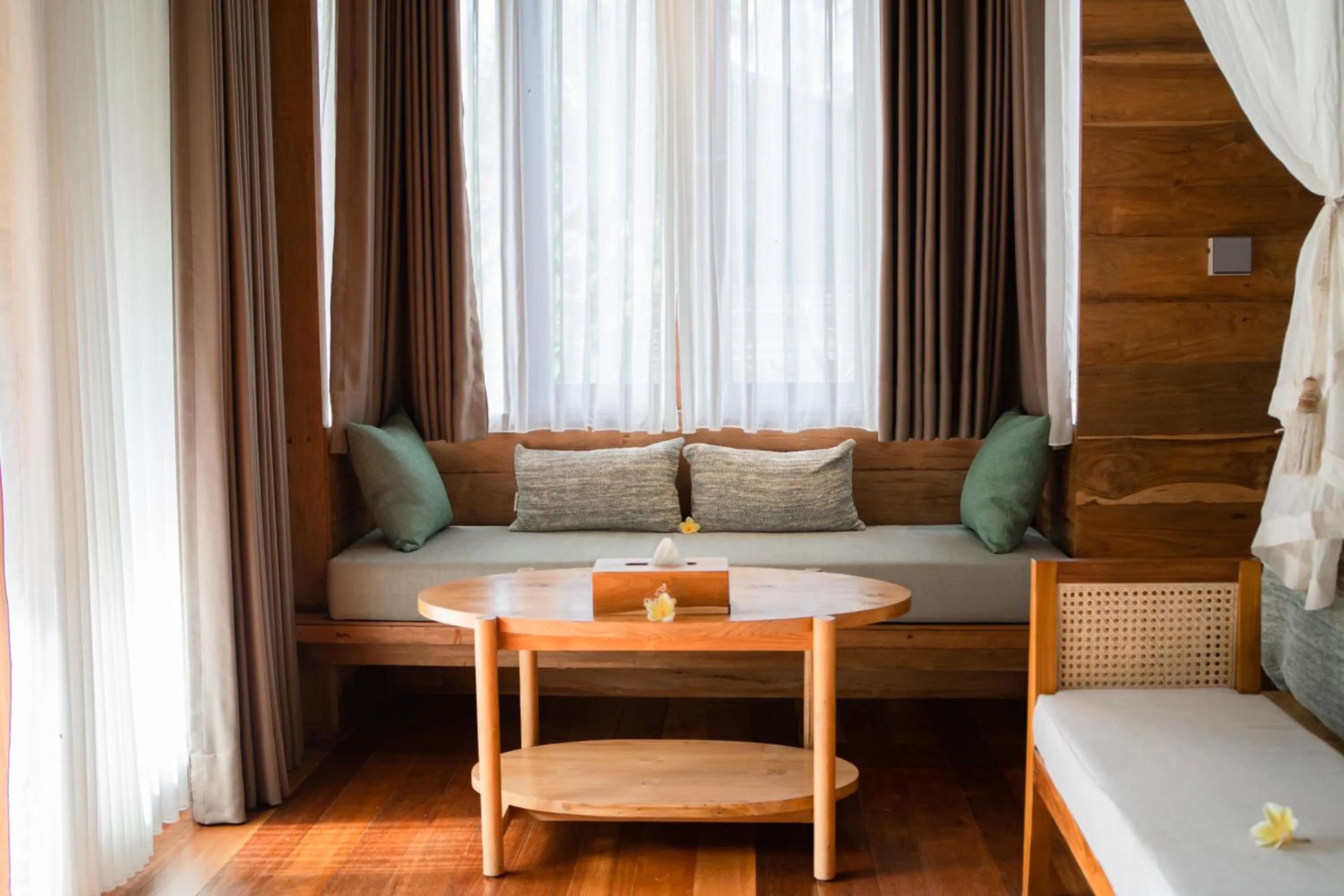 Seating area in Purana Boutique Resort