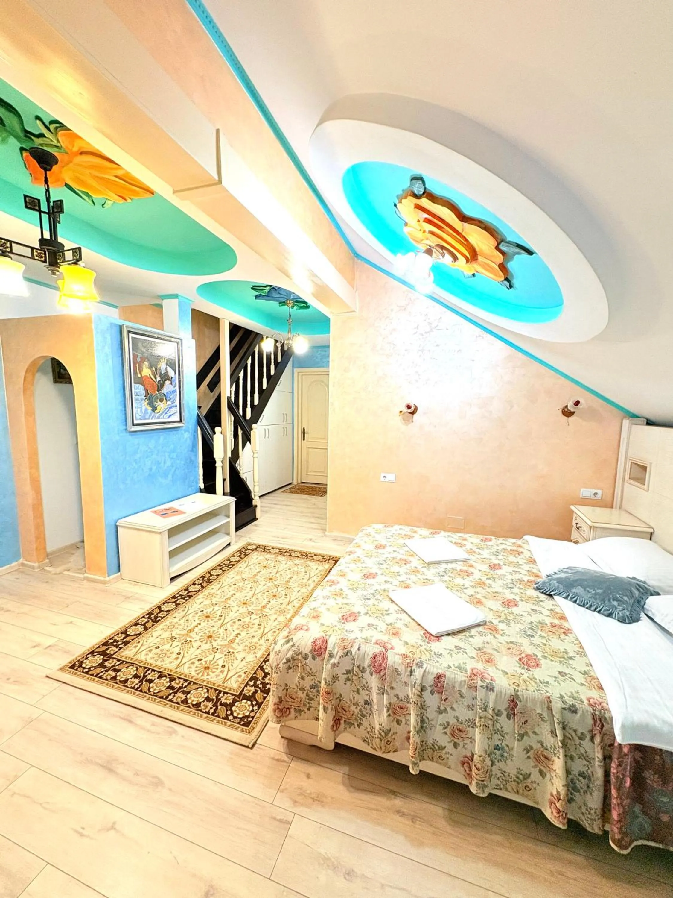 Bed in Leaganul Bucovinei Guest House