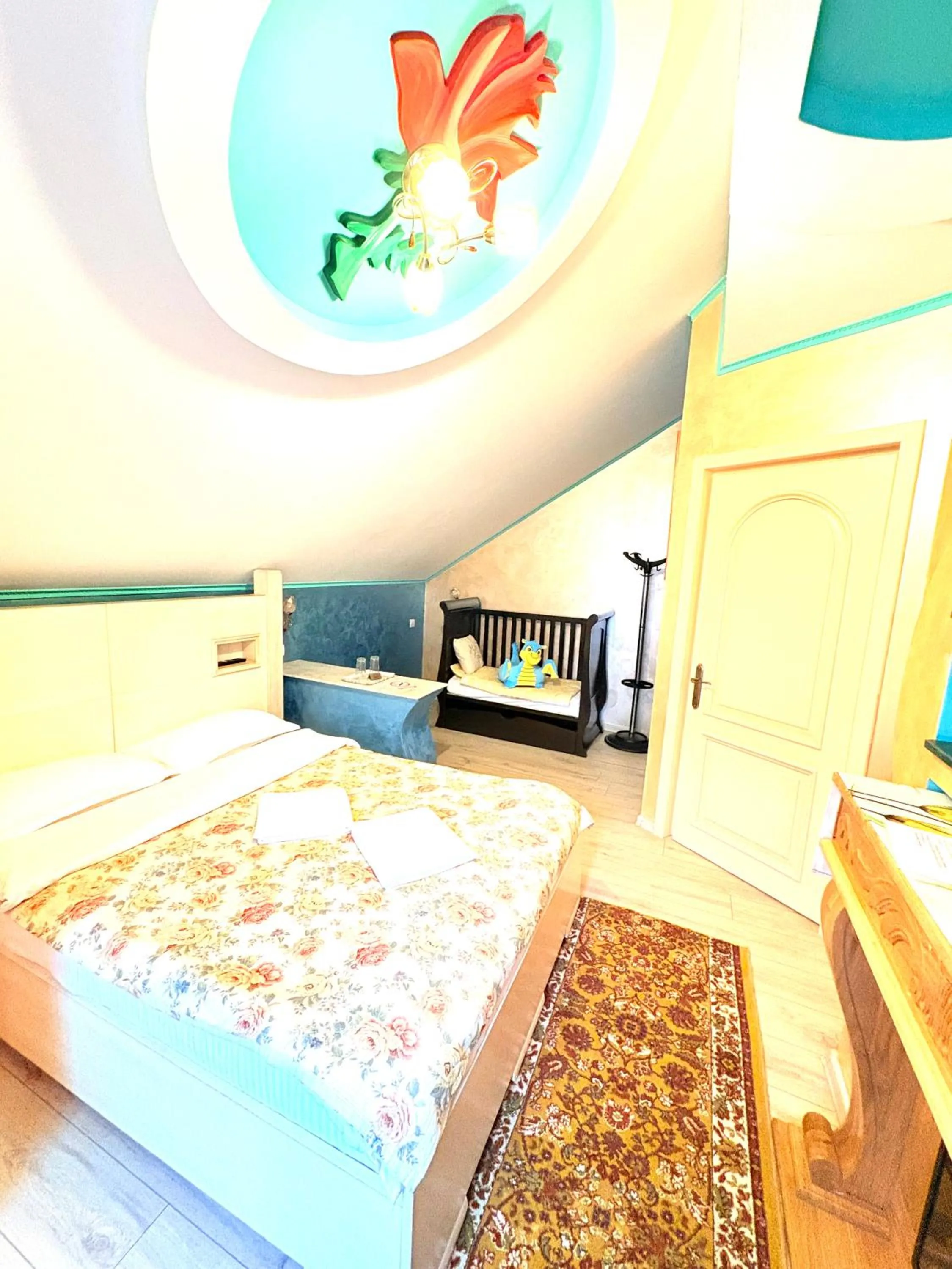 Bed in Leaganul Bucovinei Guest House