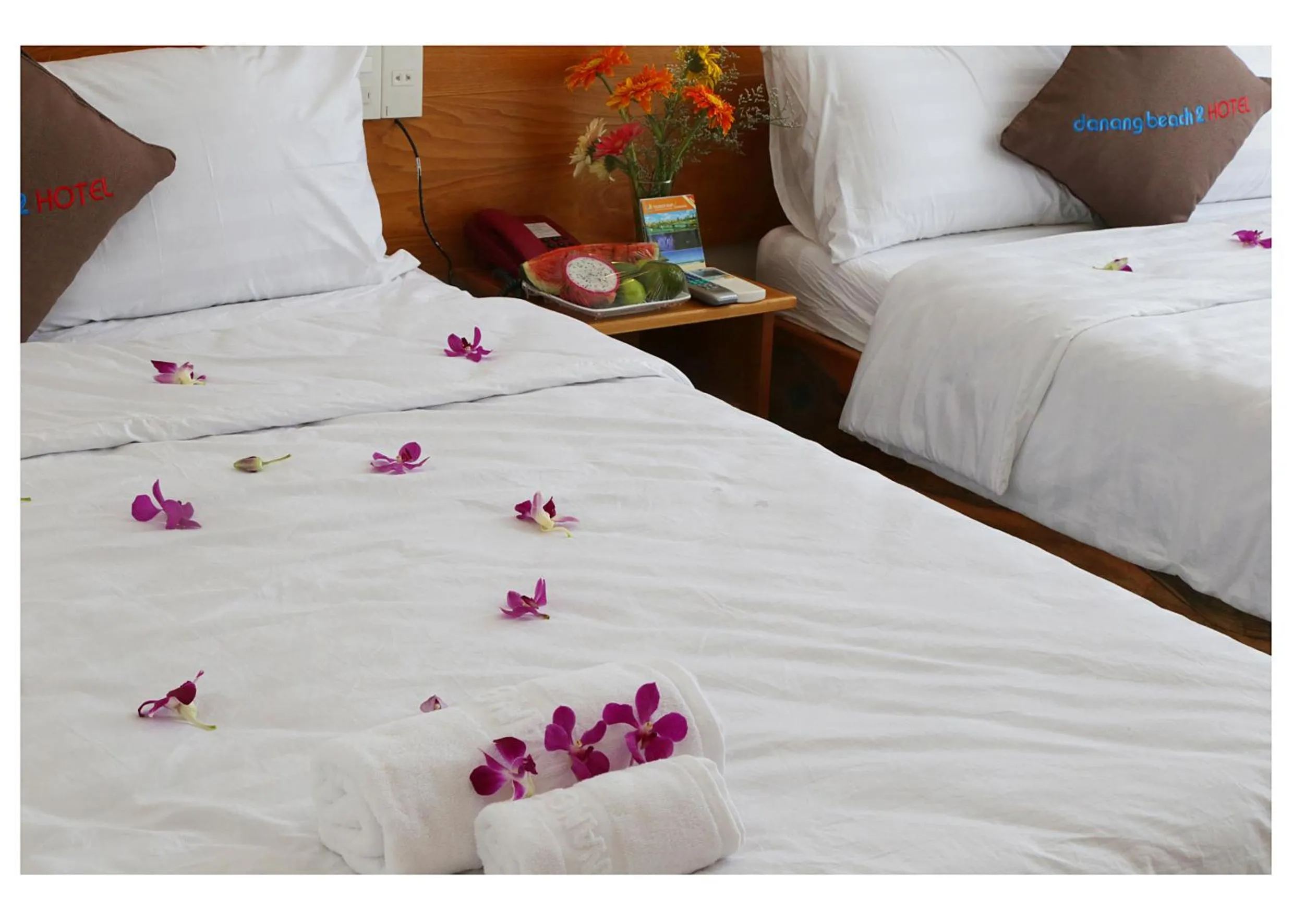 Bed in Danang Beach 2 Hotel