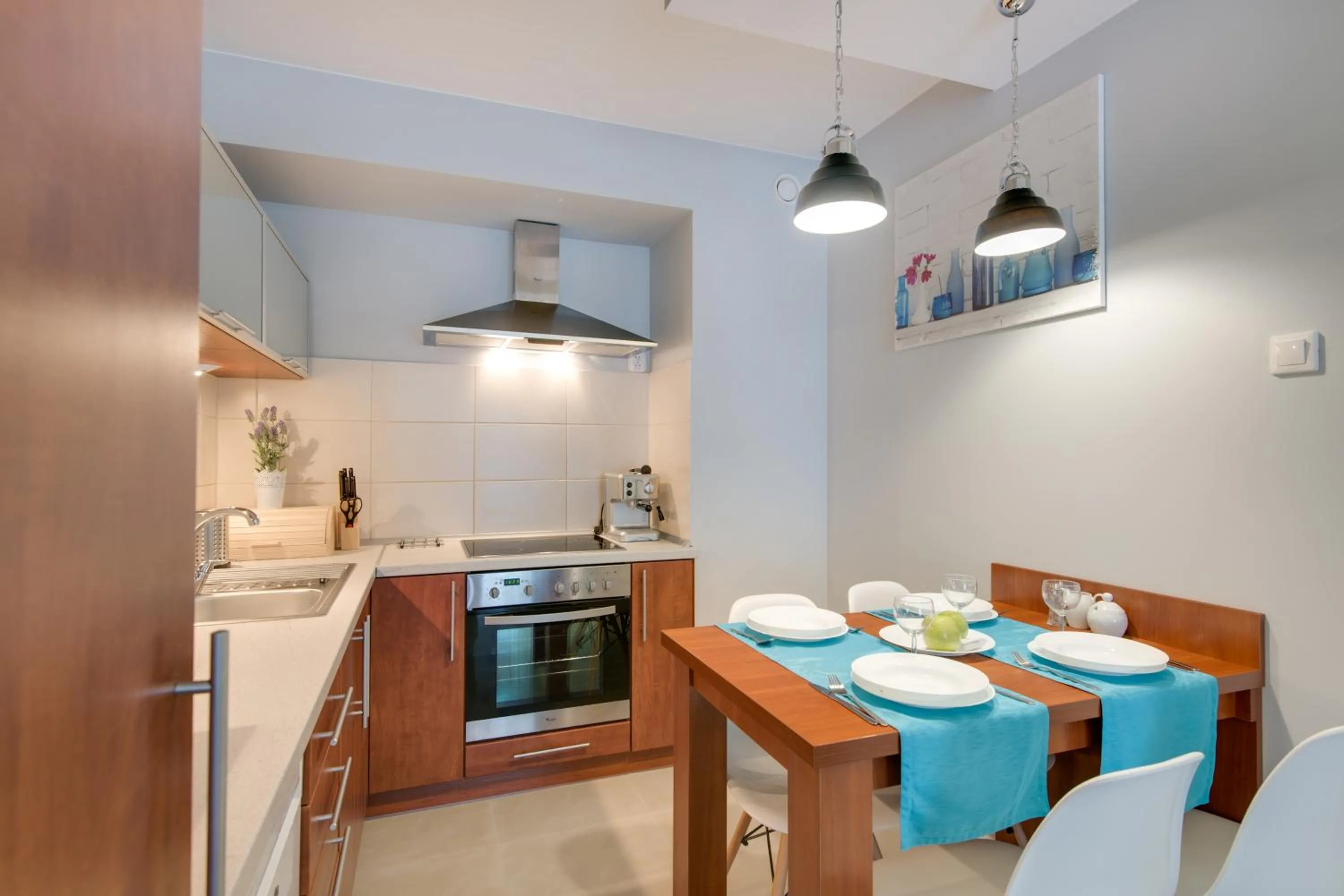 Kitchen or kitchenette in River Boulevards Apartment