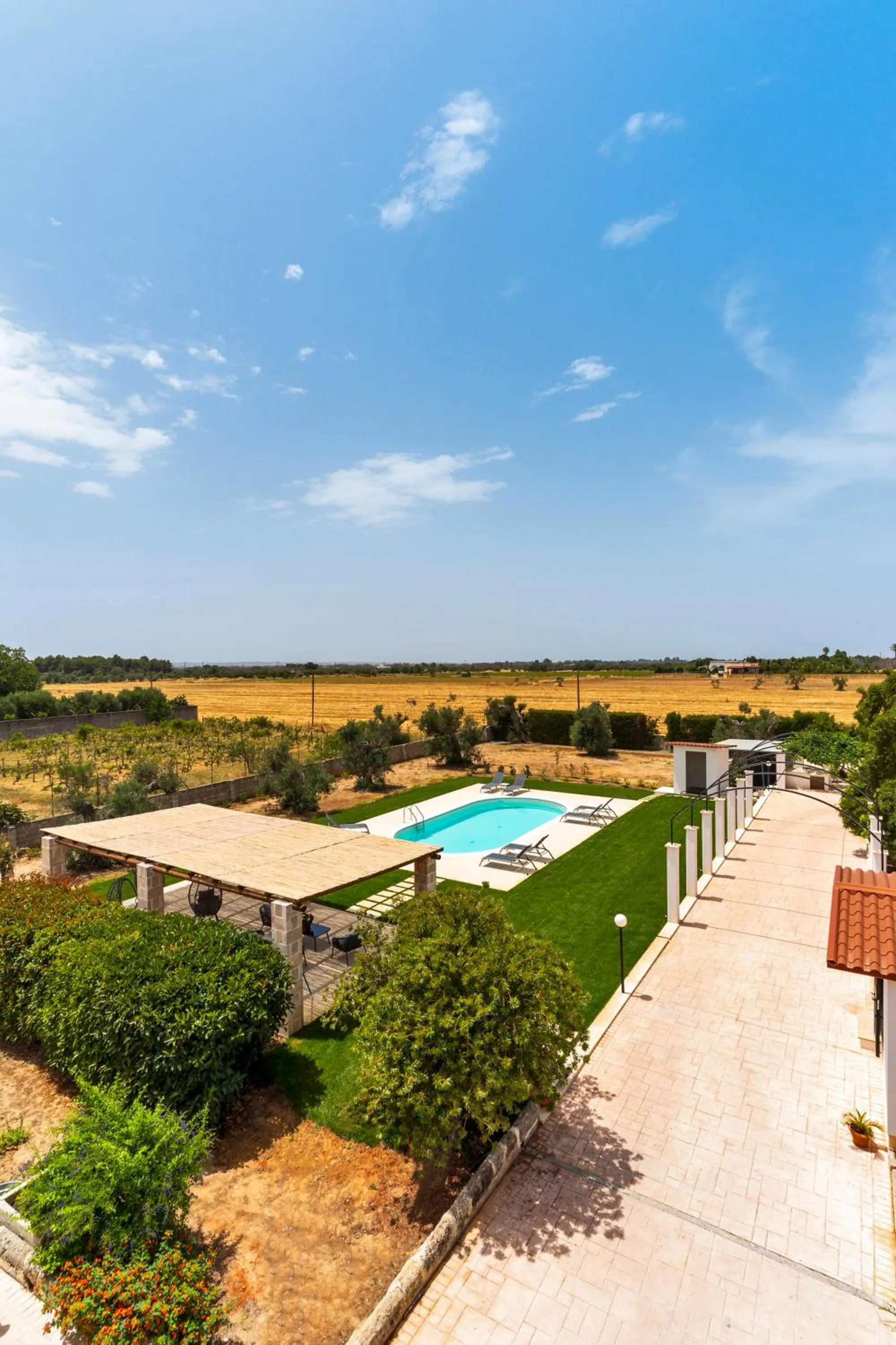 Pool view in B&B Rosa Dei Venti