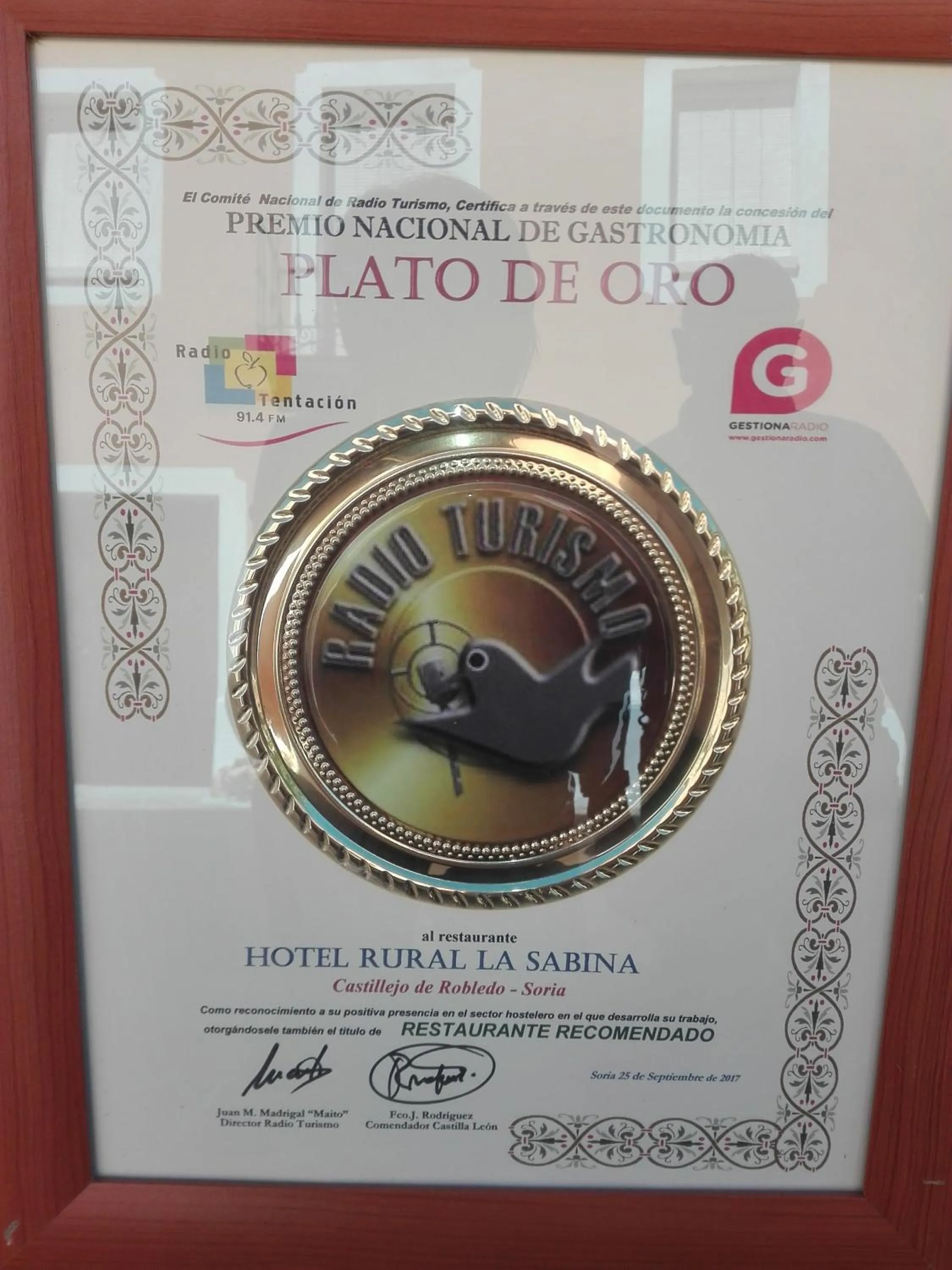Certificate/Award in La Sabina