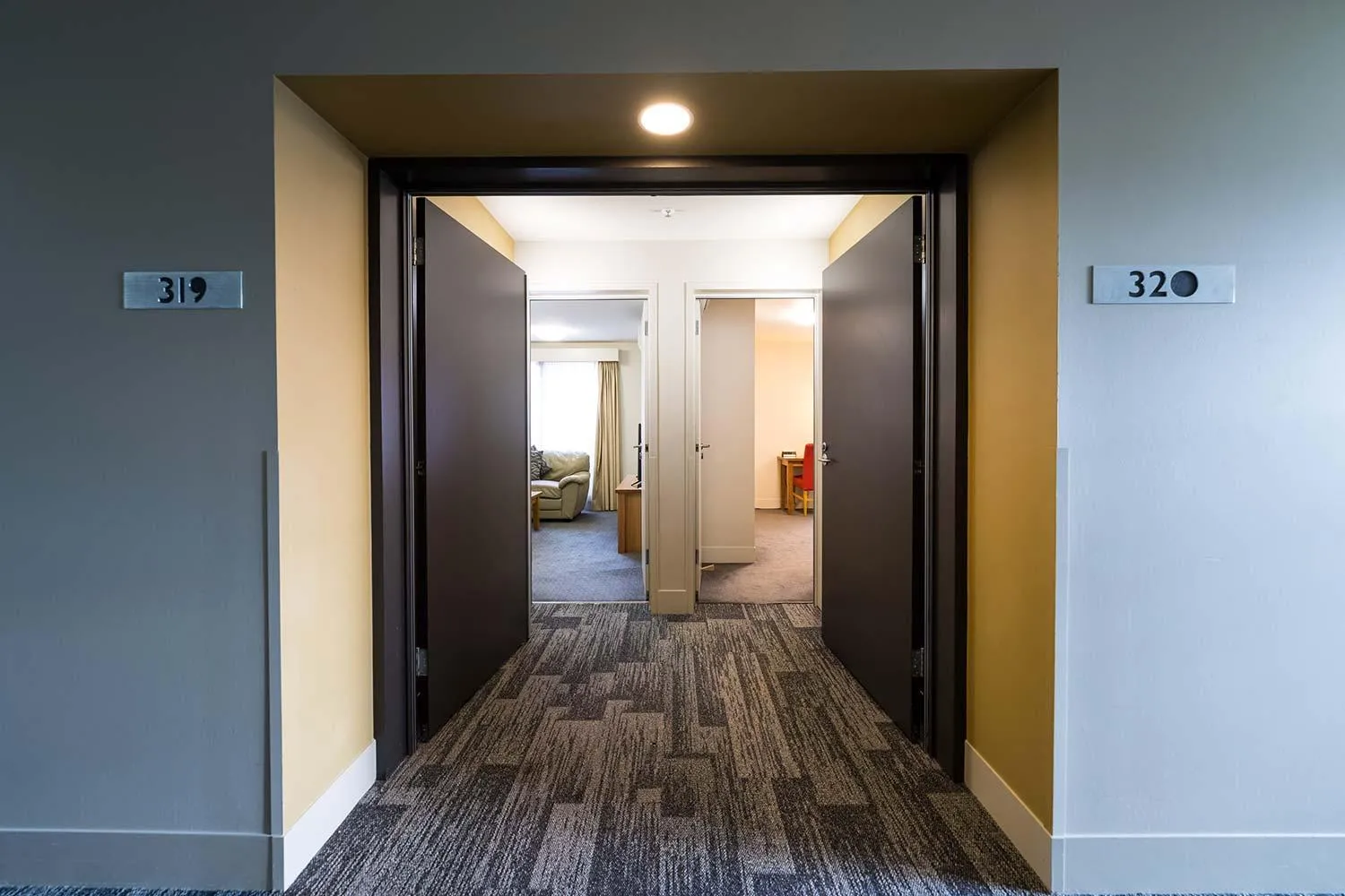 Living room in The Old Woolstore Apartment Hotel
