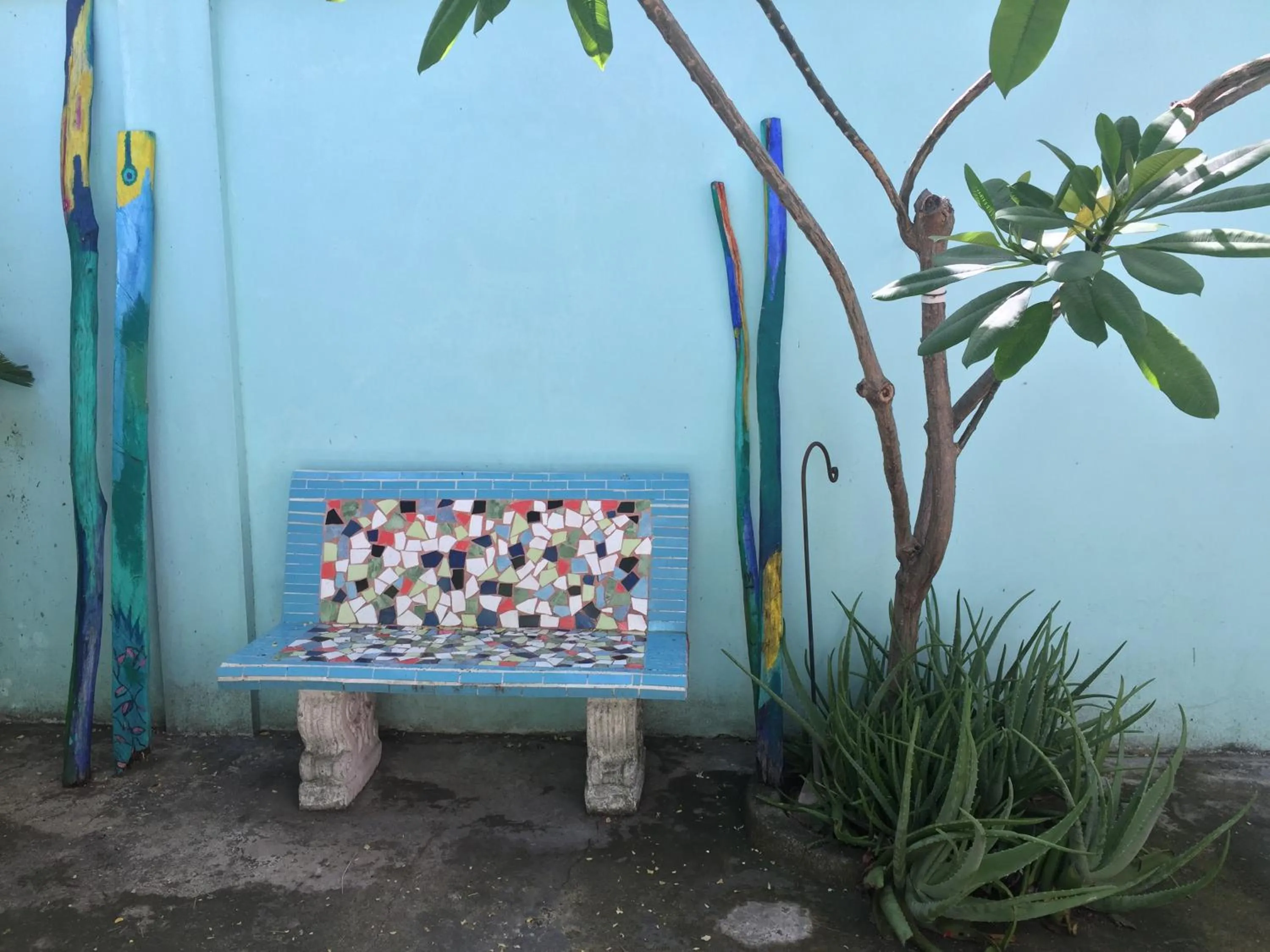 Patio in Casa Azul - Apartment