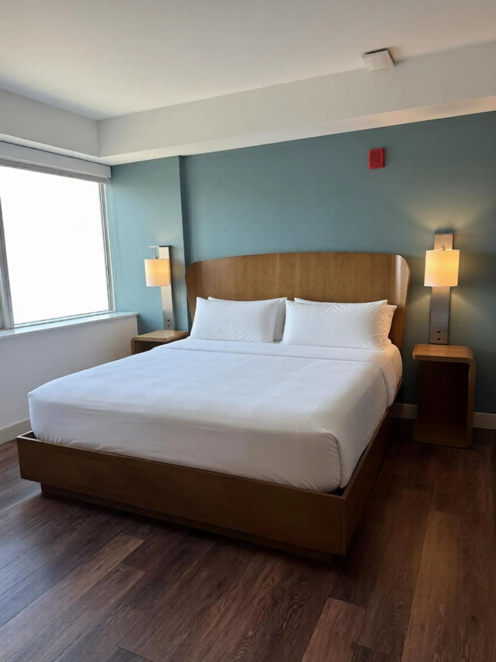 Bed in Element Calgary Airport