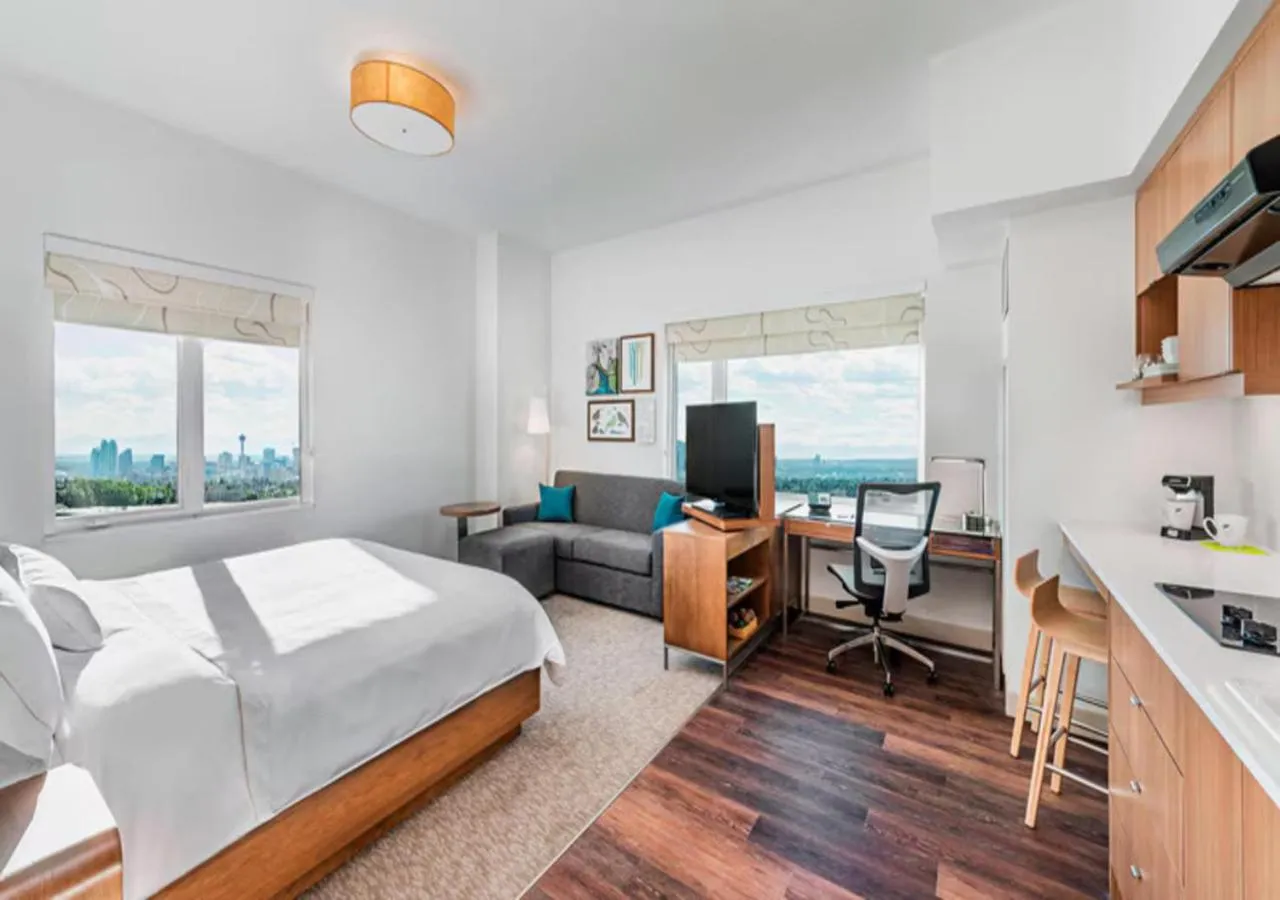 Bedroom in Element Calgary Airport