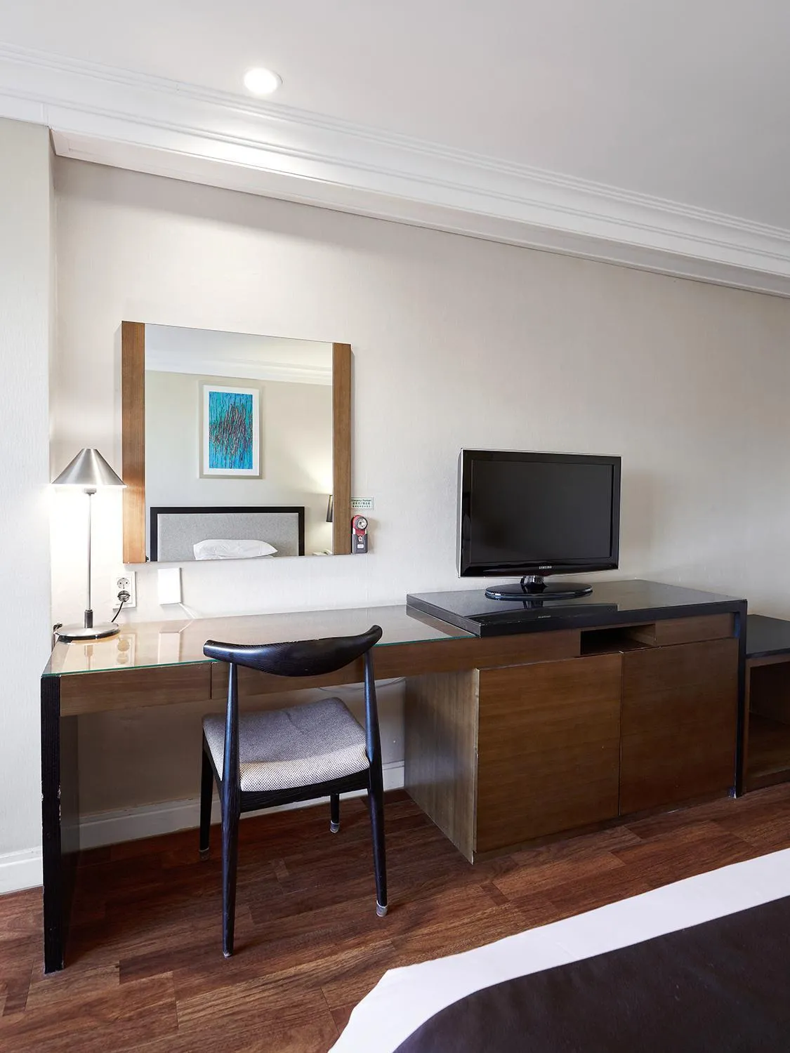 Decorative detail, Bed in Jeju Oriental Hotel & Casino