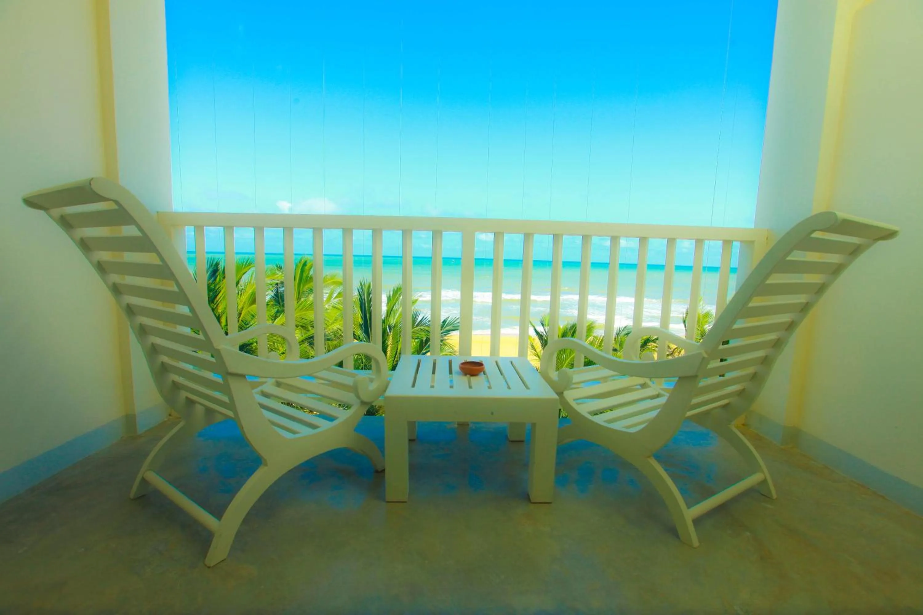Balcony/Terrace in Beacon Beach Hotel Negombo