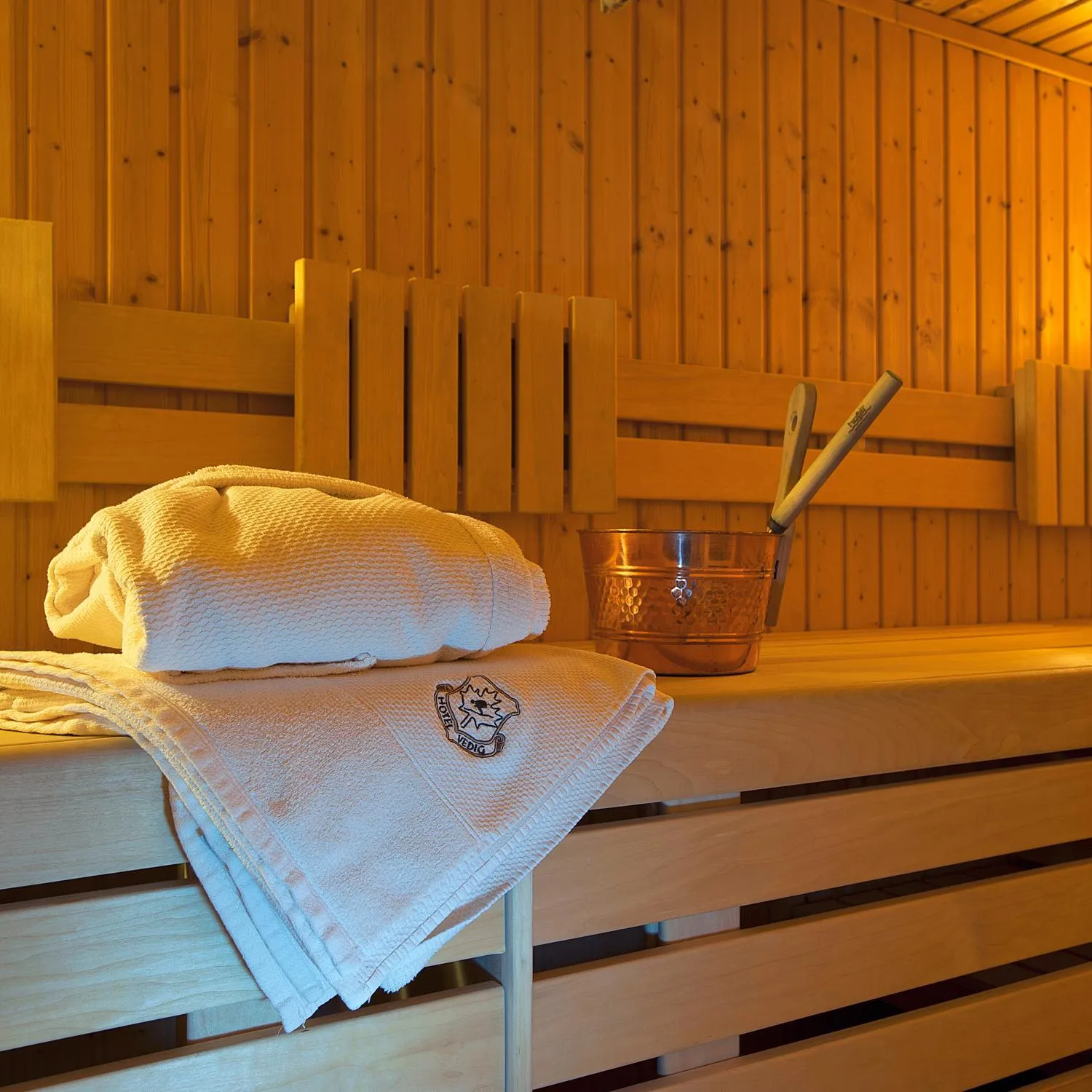 Sauna in Hotel Vedig