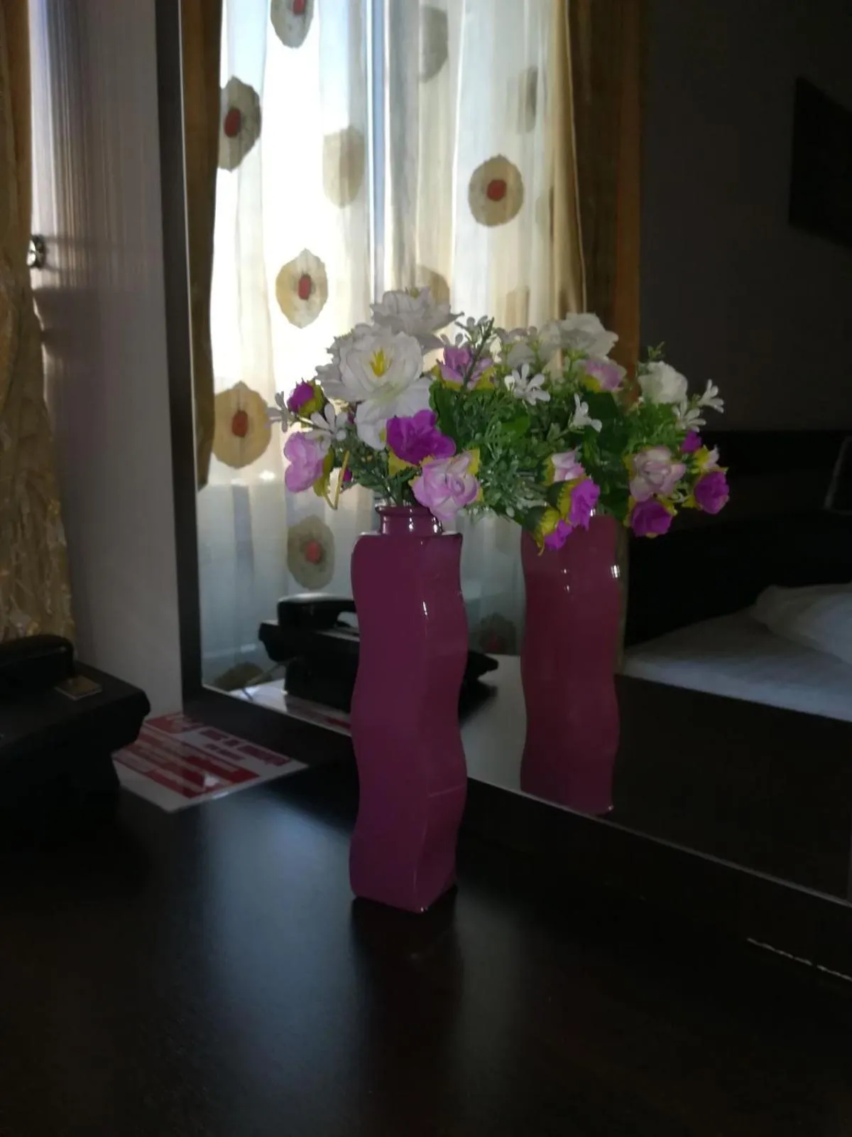 Decorative detail, Bed in Indiana Hotel