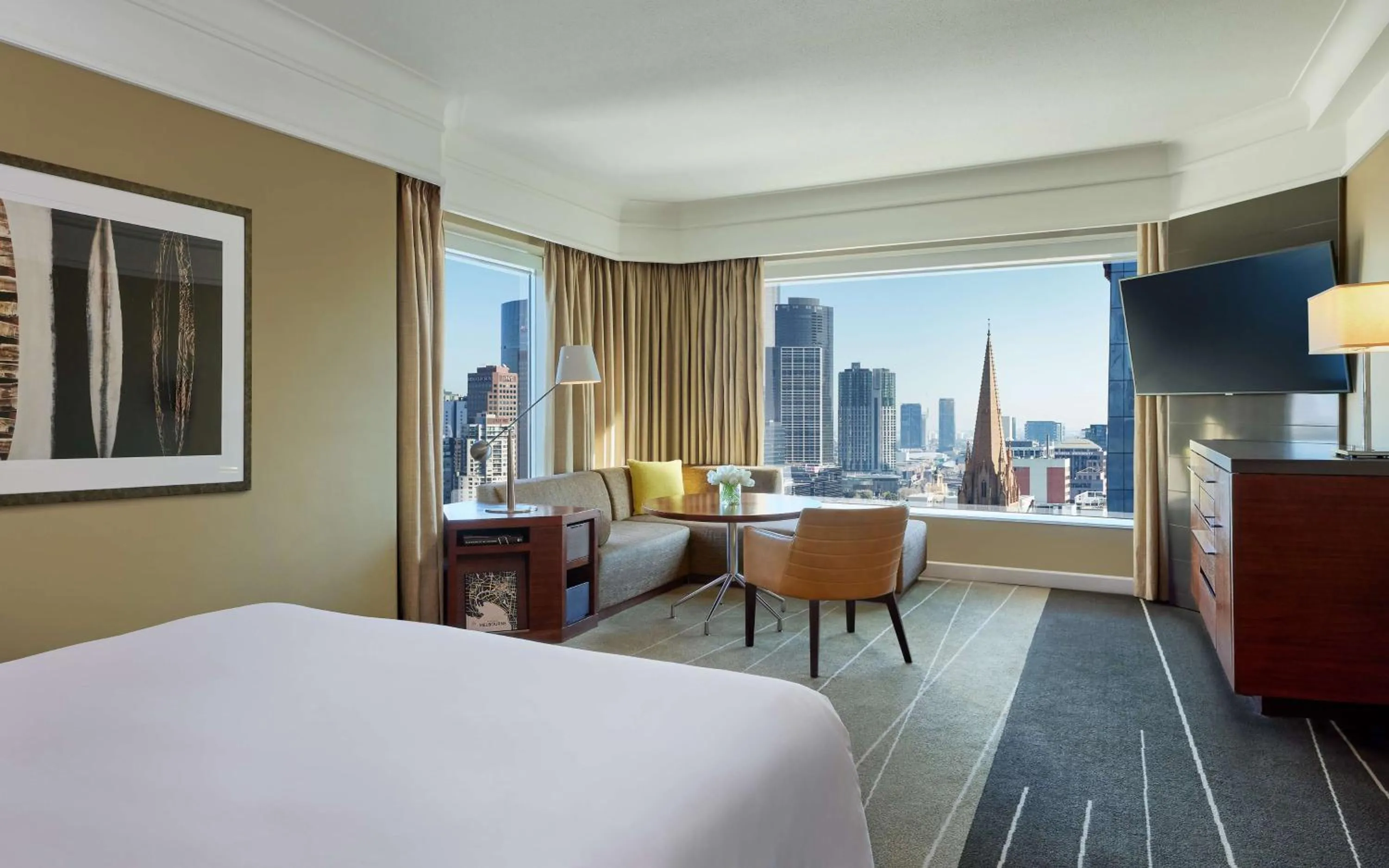 Bedroom, Bed in Grand Hyatt Melbourne