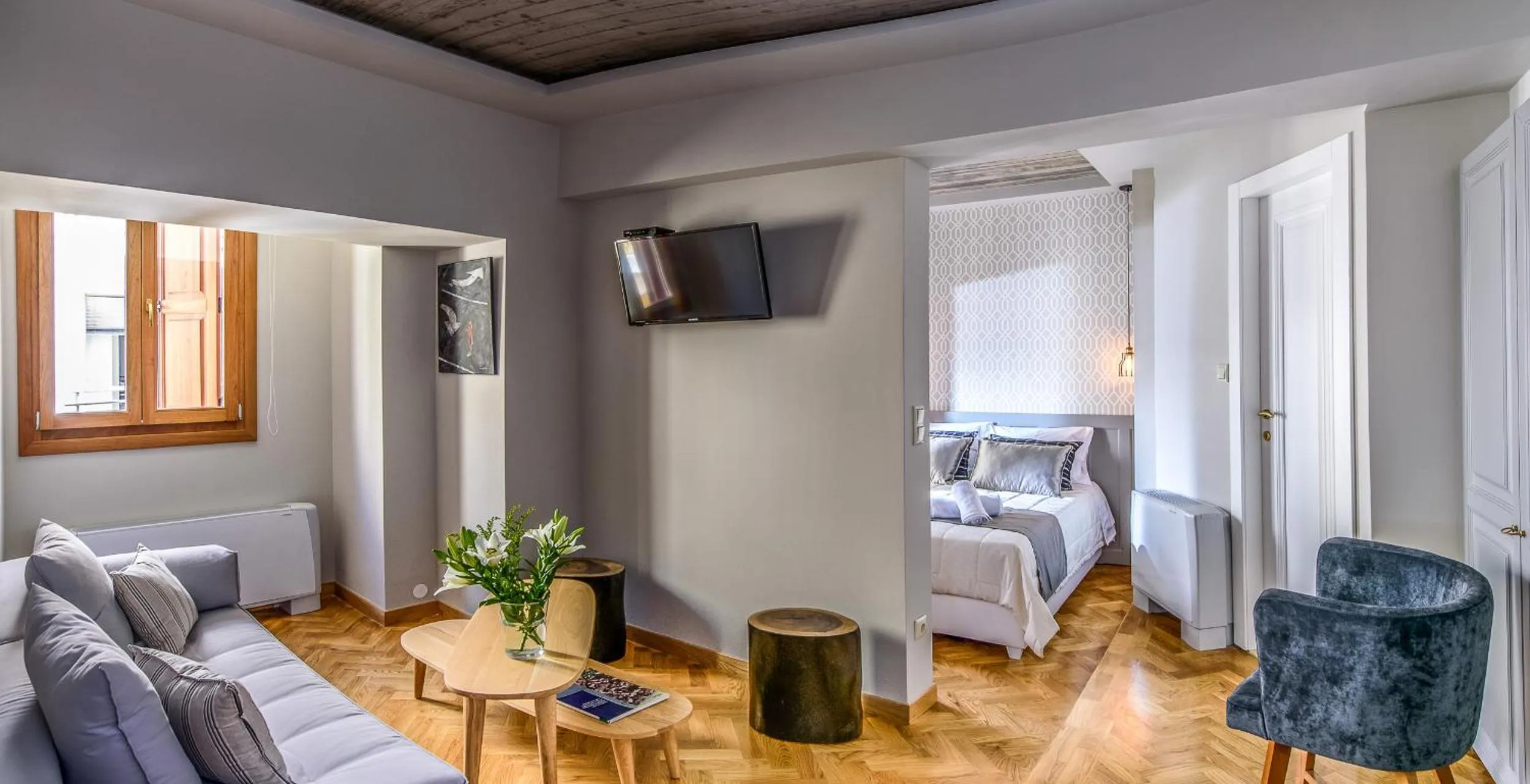 Bed in Candia Suites & Rooms