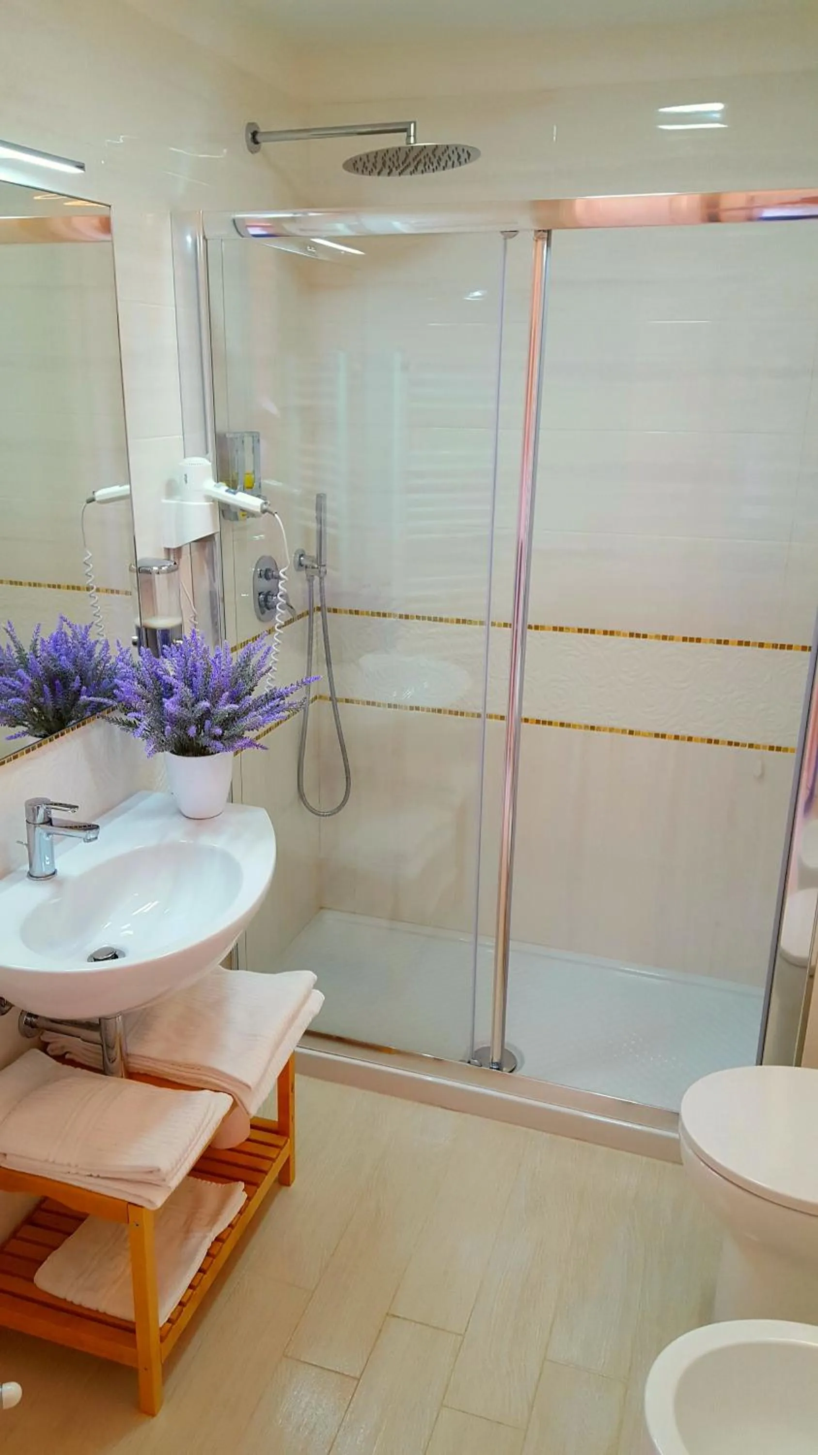 Shower in Brezza Marina Luxury Rooms